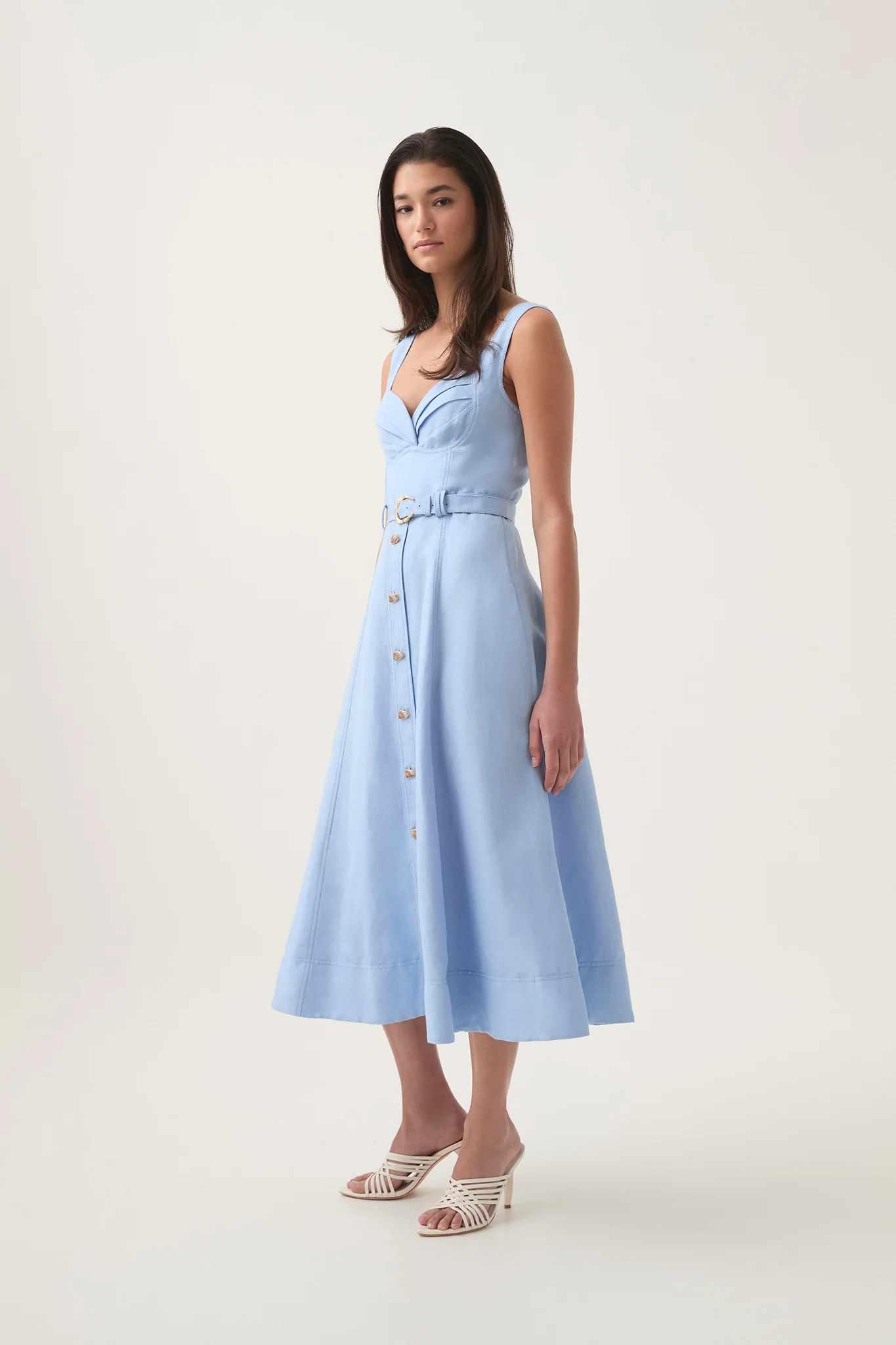 Primary Belted Midi Dress