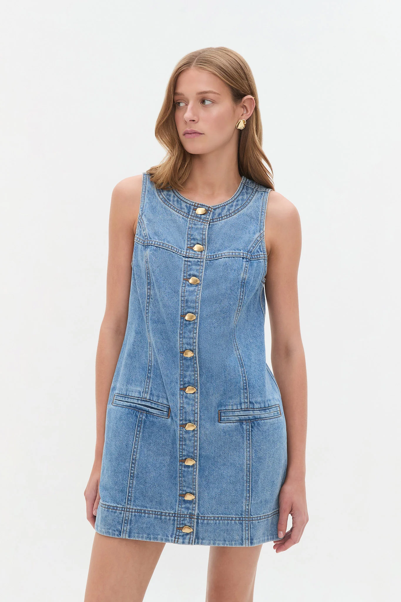Holland Denim Mini Dress