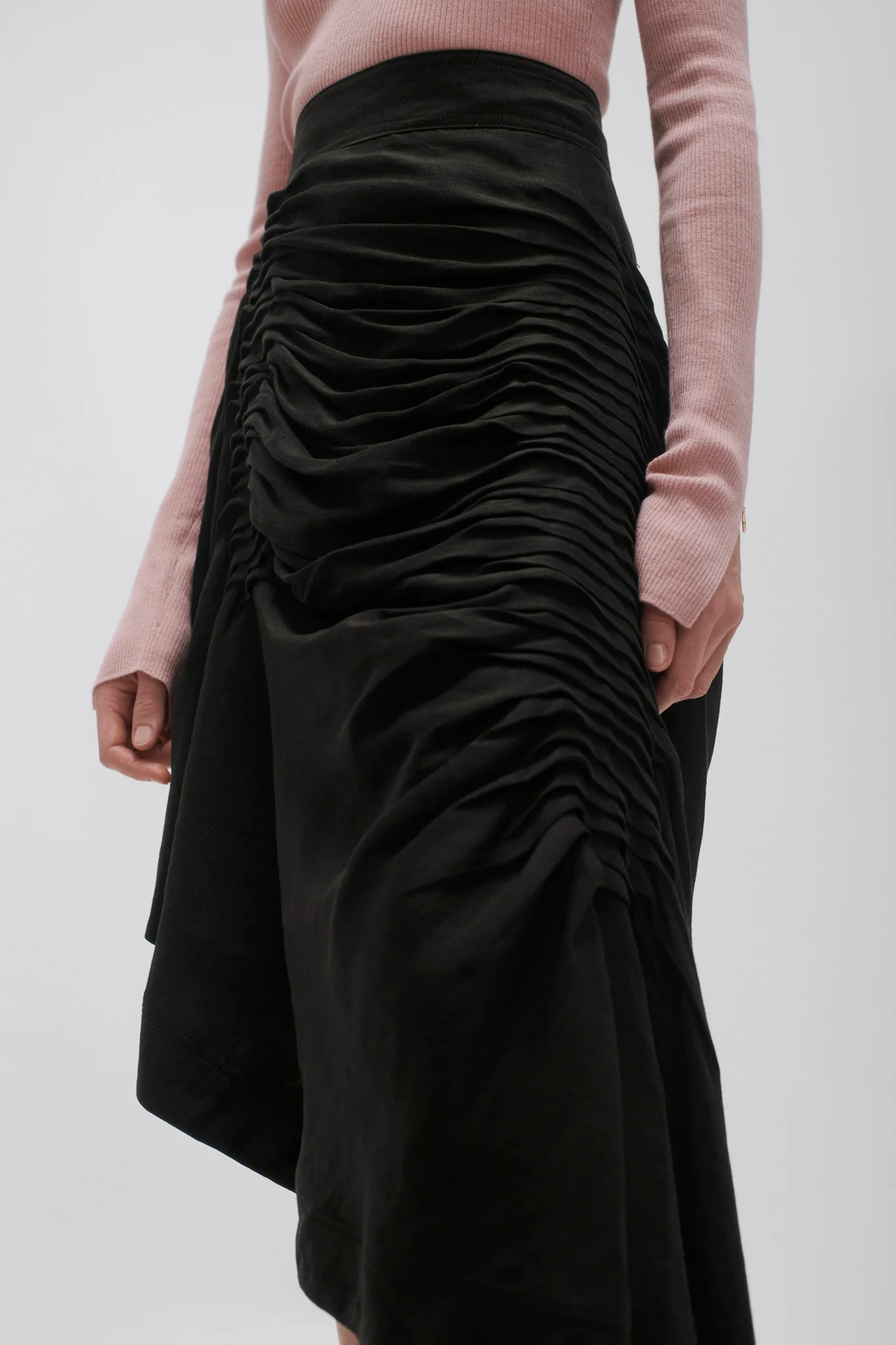 Memoir Asymmetric Midi Skirt