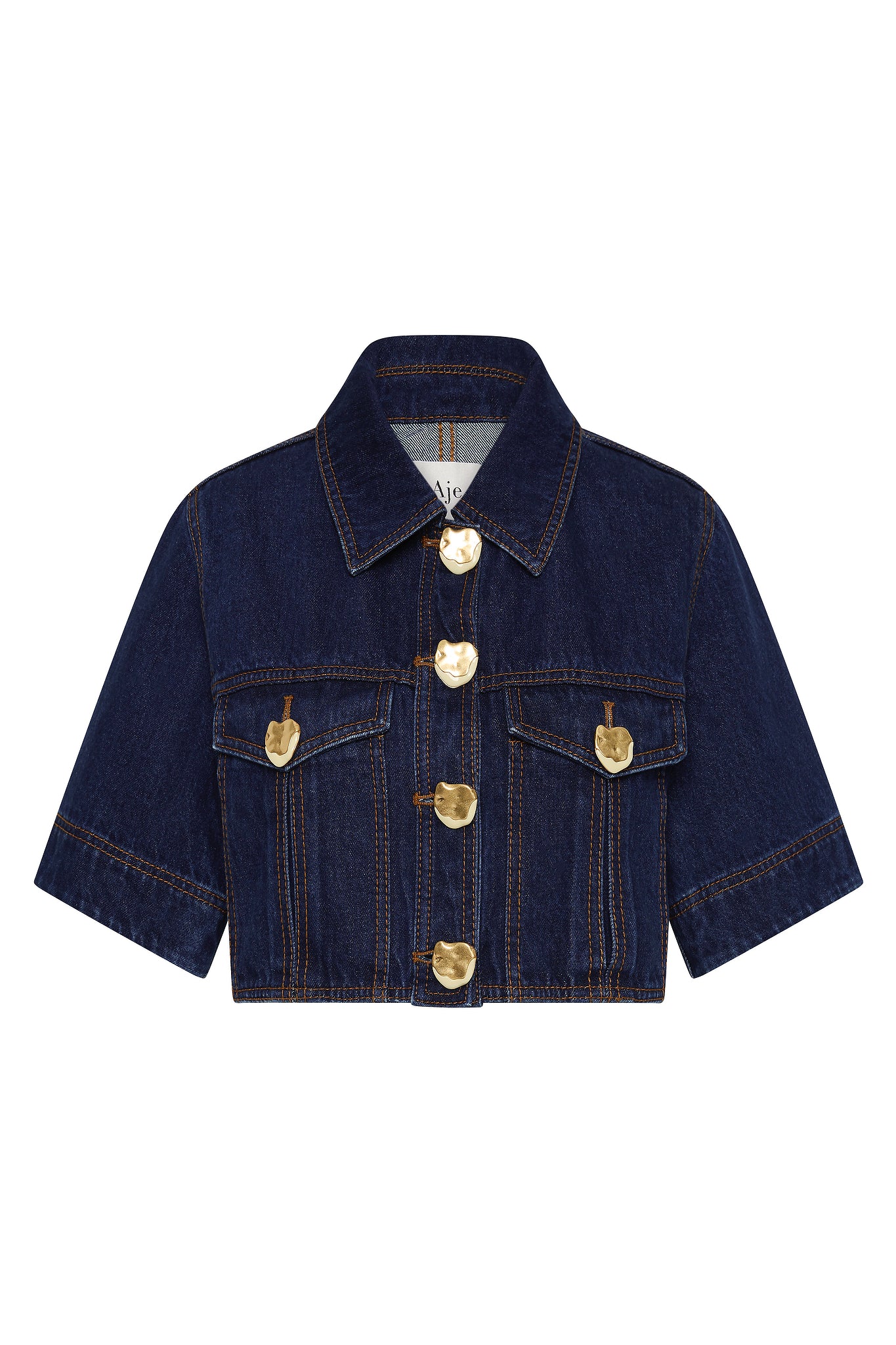 Gianna Denim Cropped Top