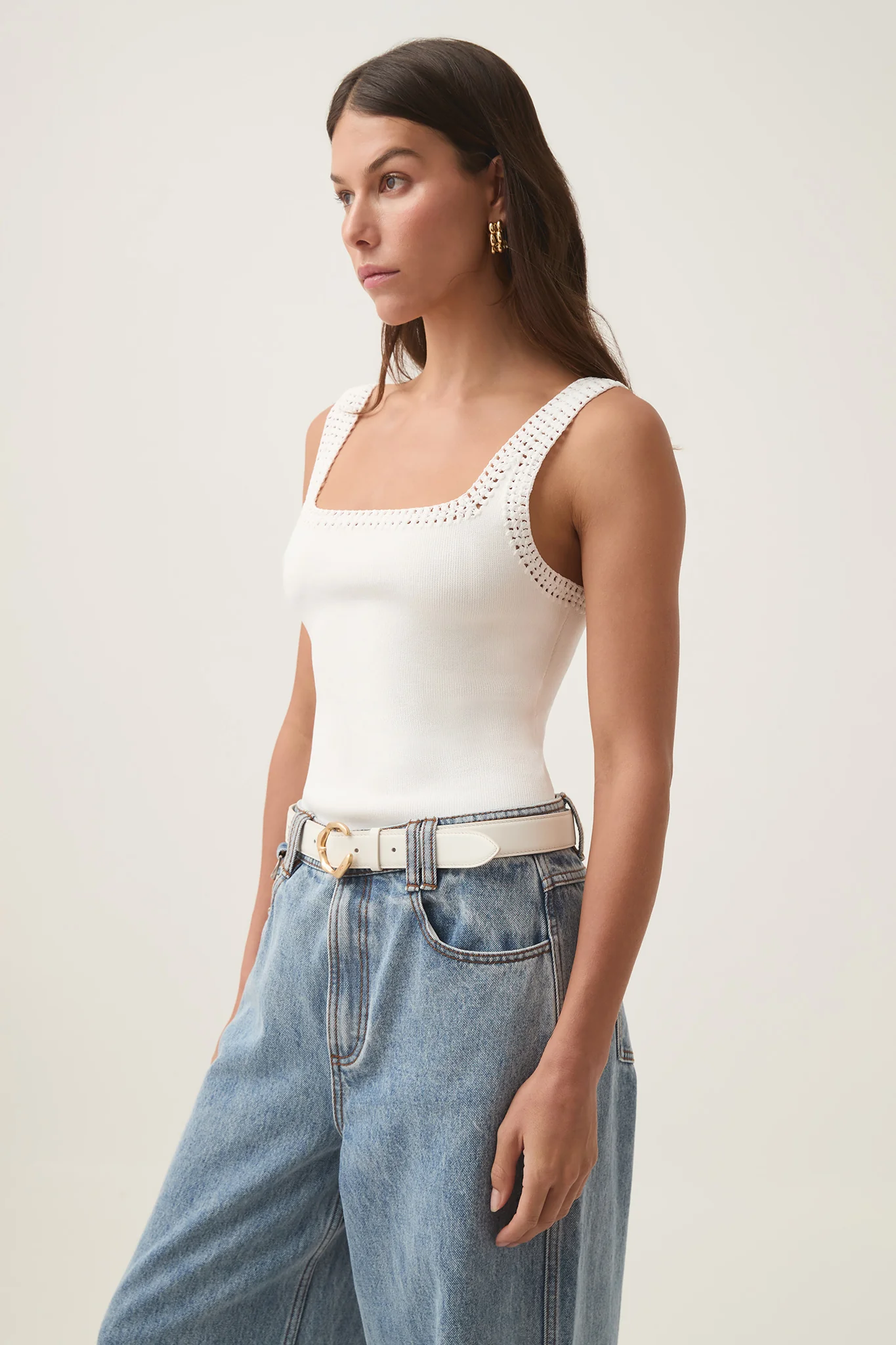Tazia Crocheted Edge Tank