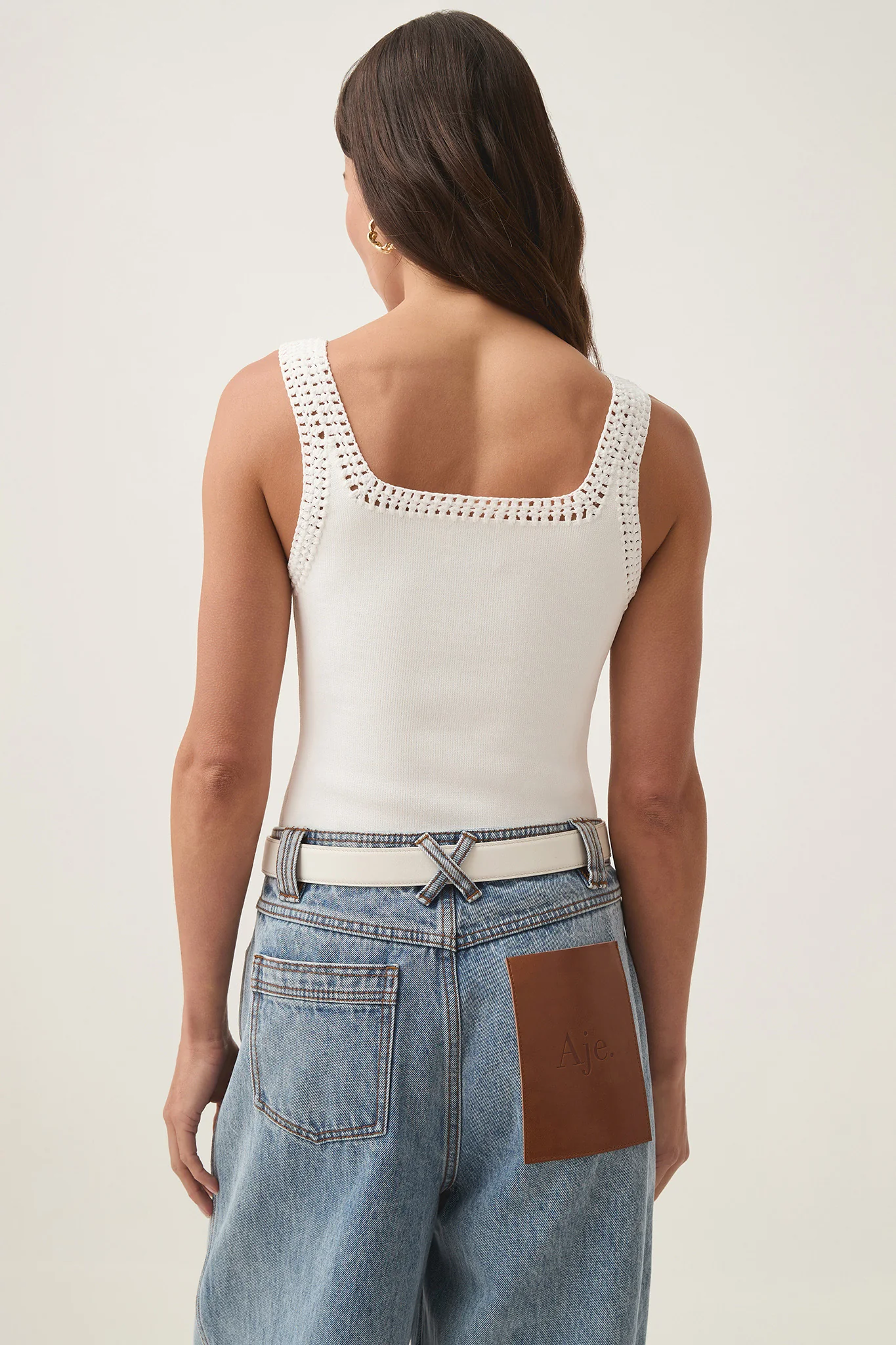 Tazia Crocheted Edge Tank