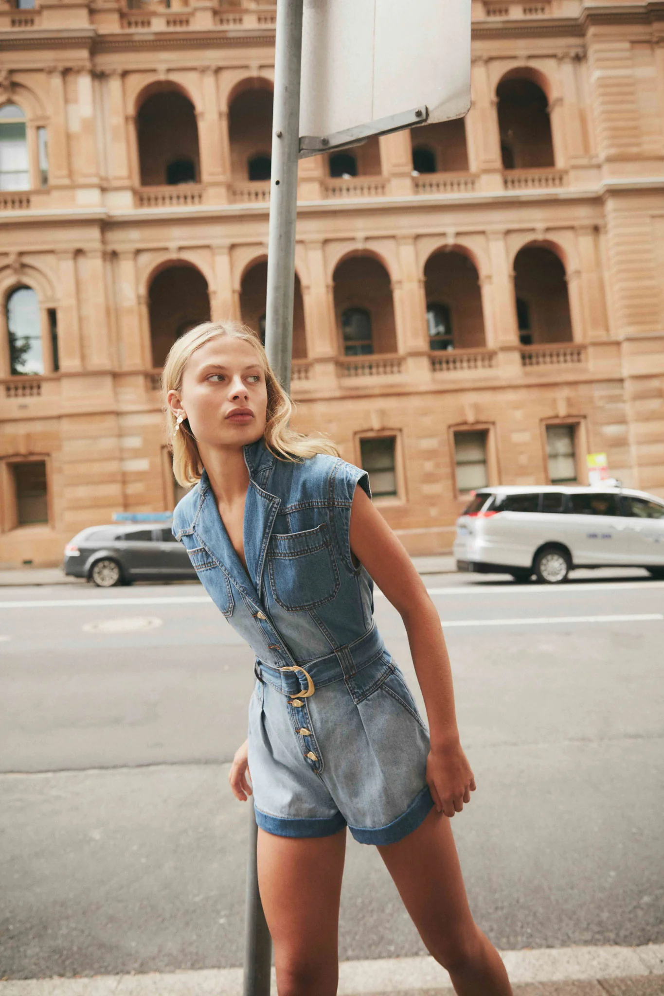 10948-ines-panelled-denim-playsuit-1.webp Ines Panelled Denim Playsuit