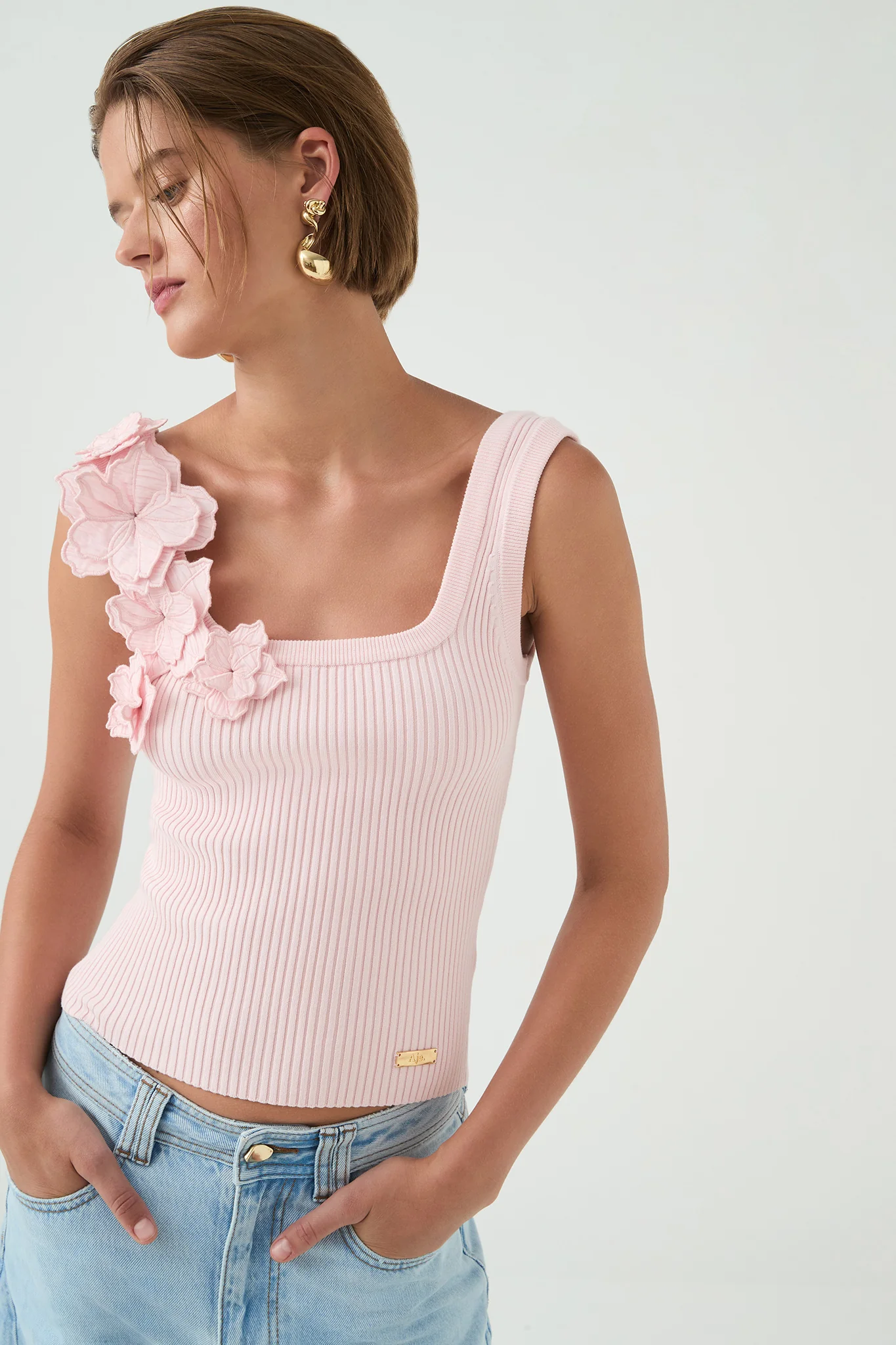 Splendour Flower Knit Tank