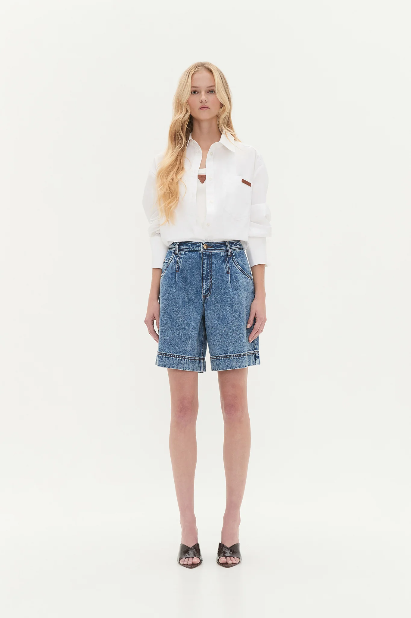 Flynn Longline Denim Short