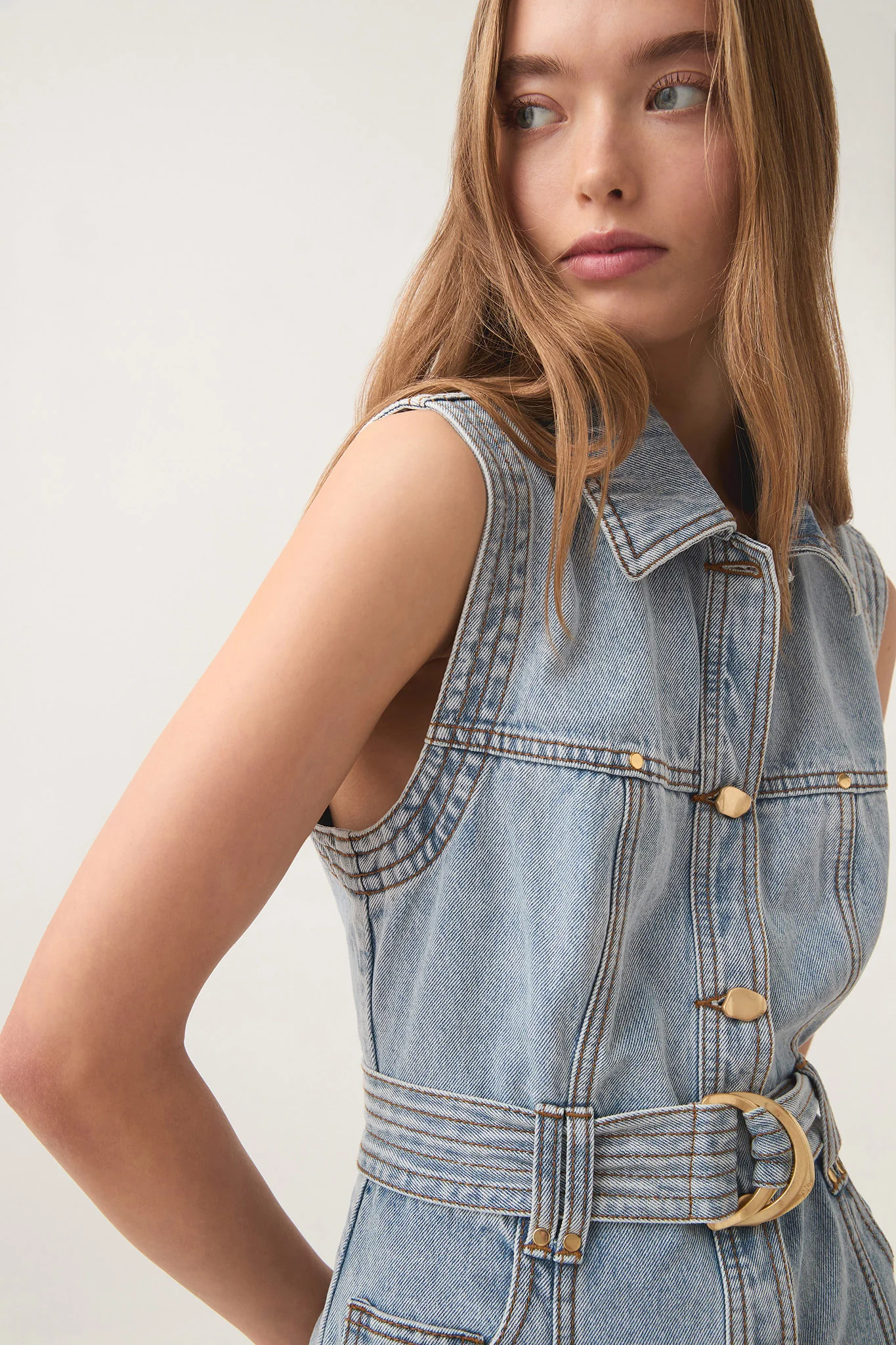 Ray Denim Mini Dress