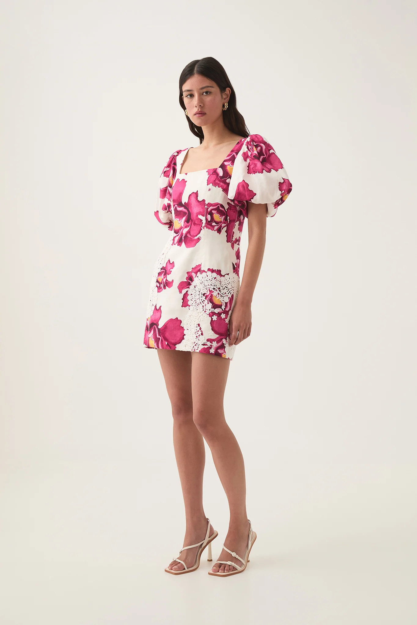 Solace Lace Trim Mini Dress