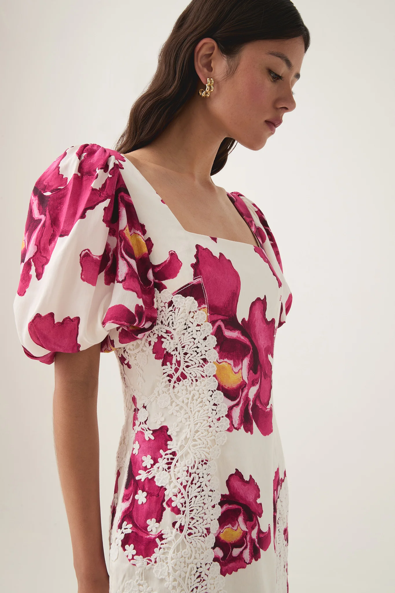 Solace Lace Trim Mini Dress