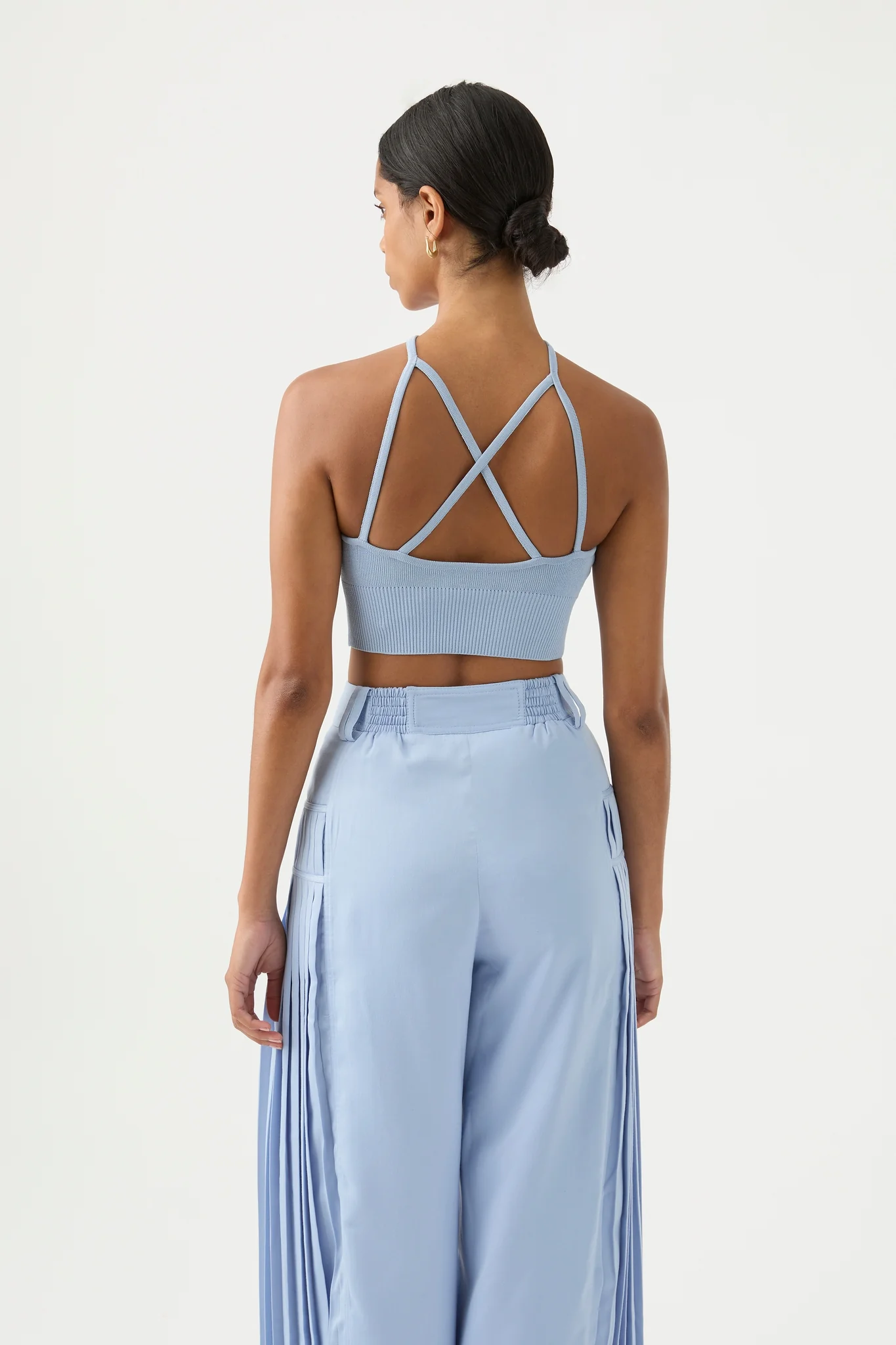 Xanthe Halter Knit Crop Top