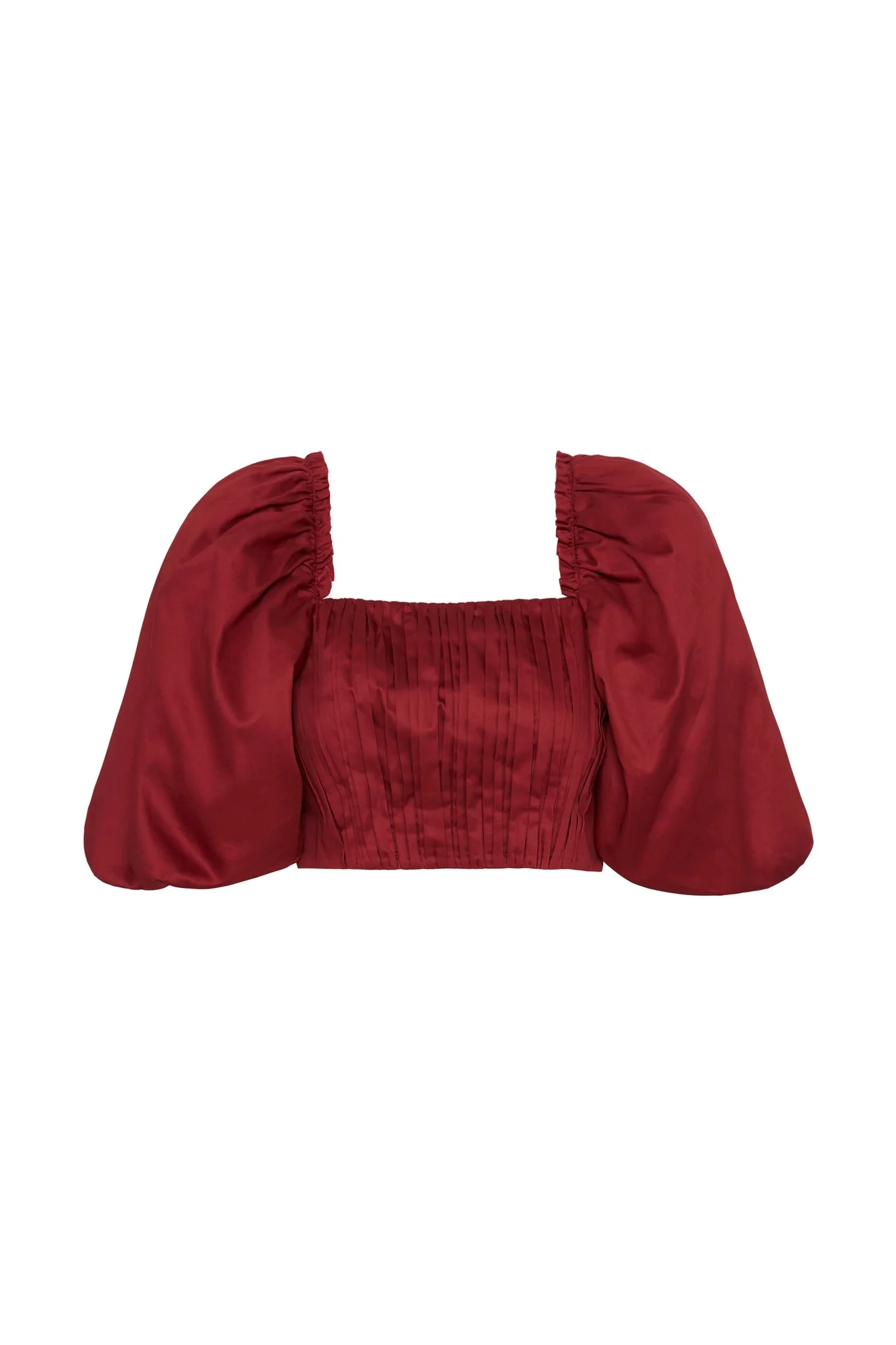 Enamour Puff Sleeve Cropped Top