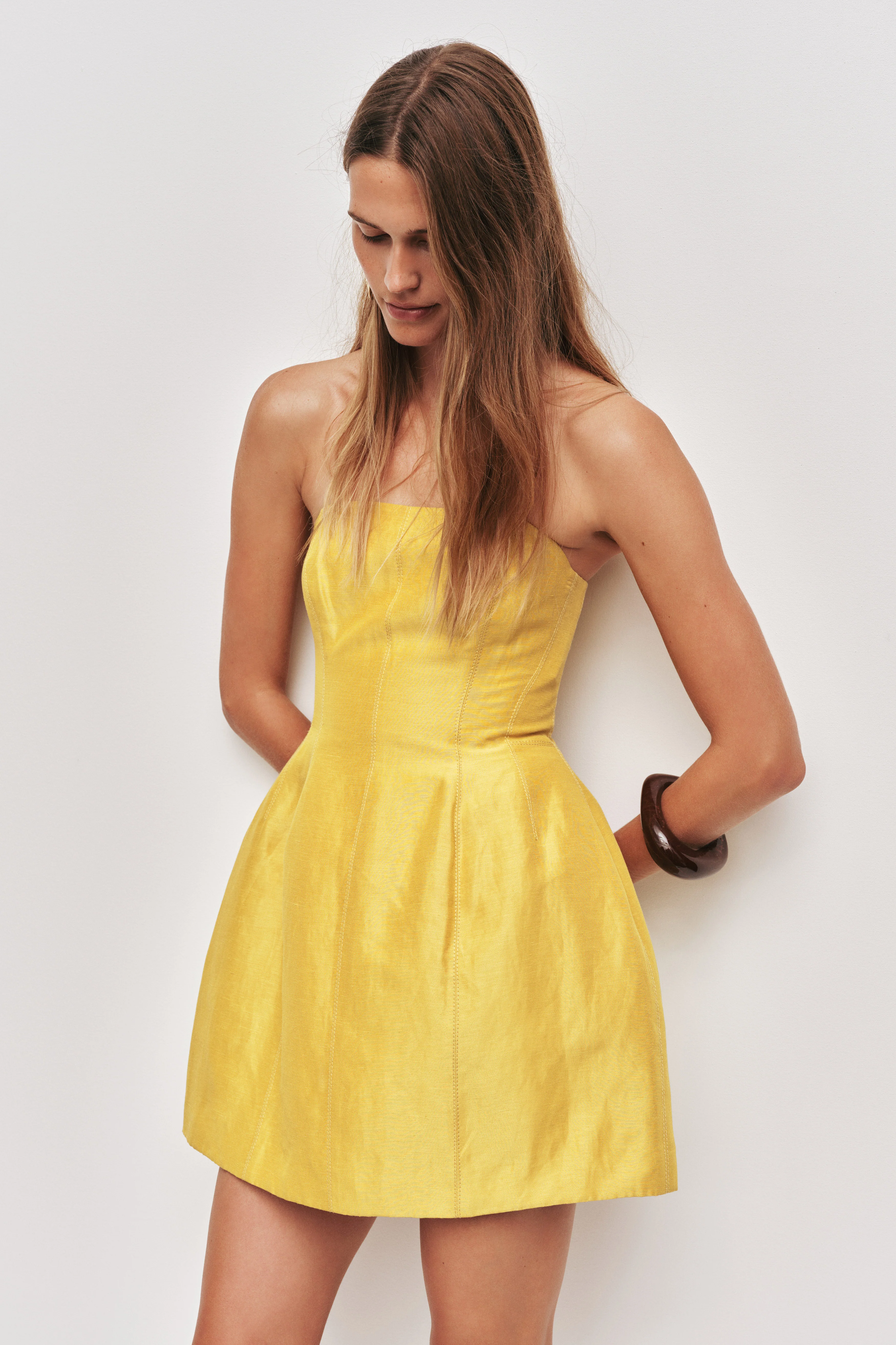 Baret Strapless Mini Dress