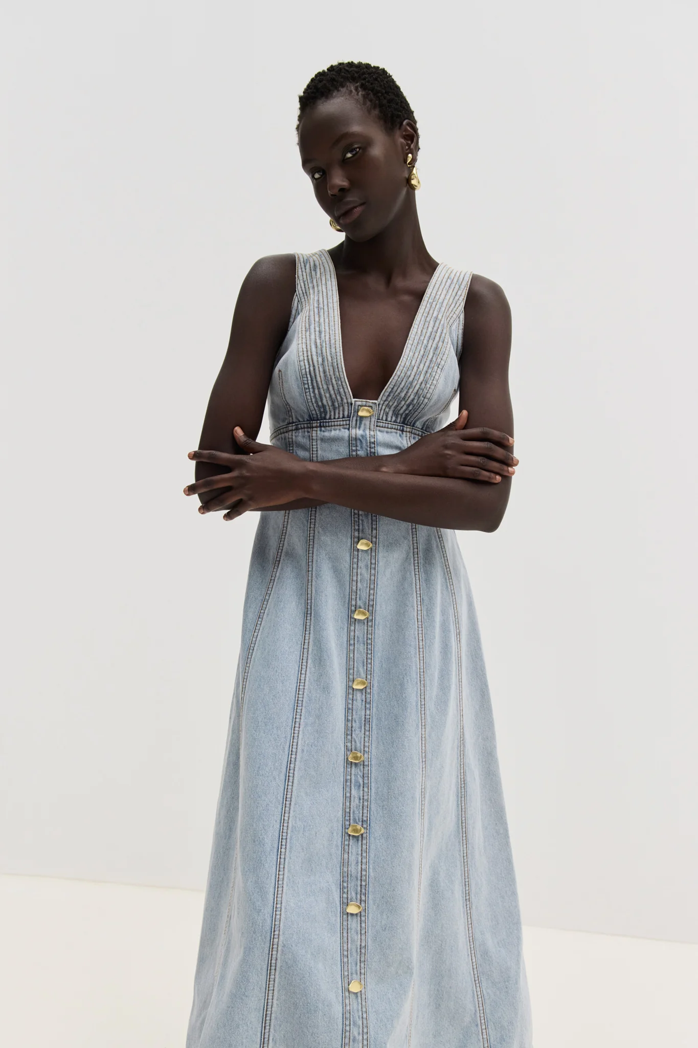 Coast Denim Midi Dress