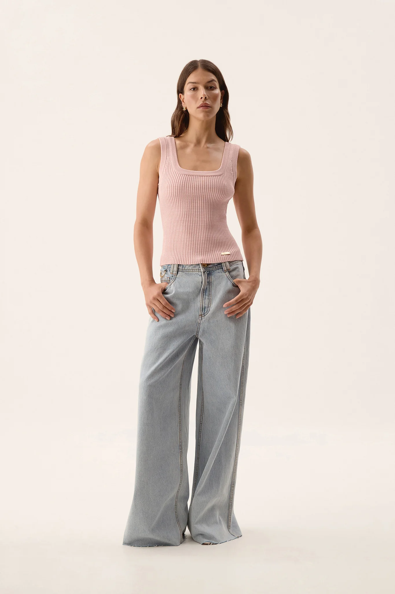 Bronte Scoop Neck Rib Tank