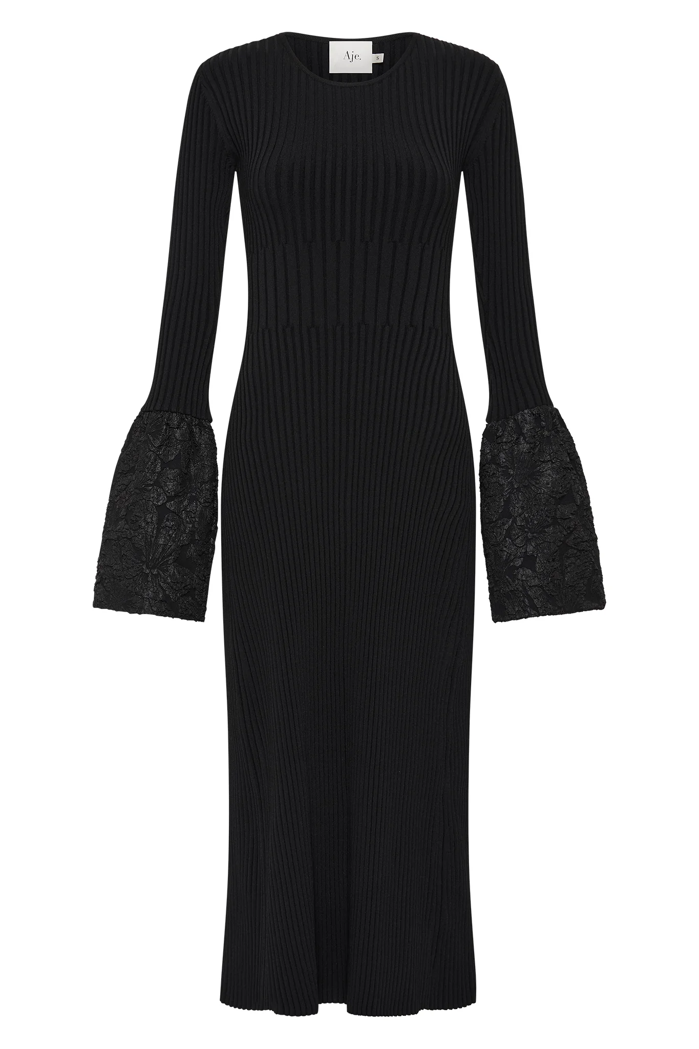 Flute Knit Midi Dress