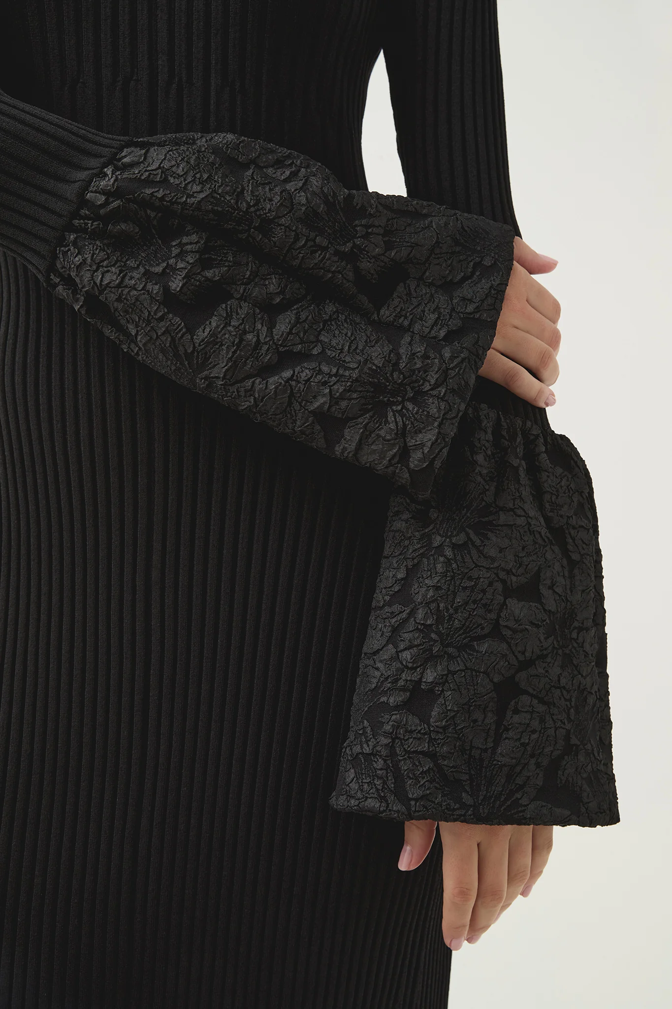 Flute Knit Midi Dress