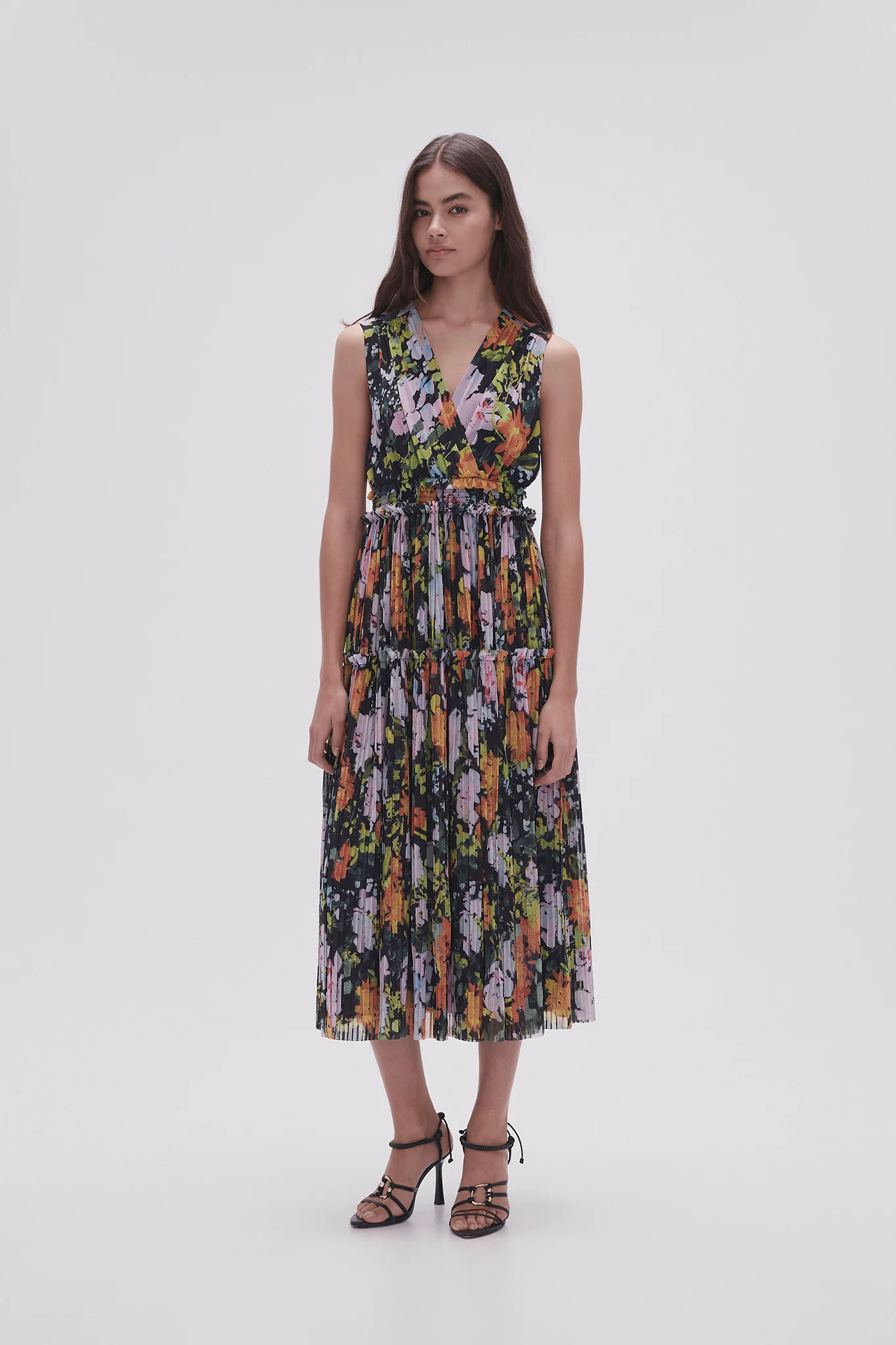 Marlowe Shirred Midi Dress