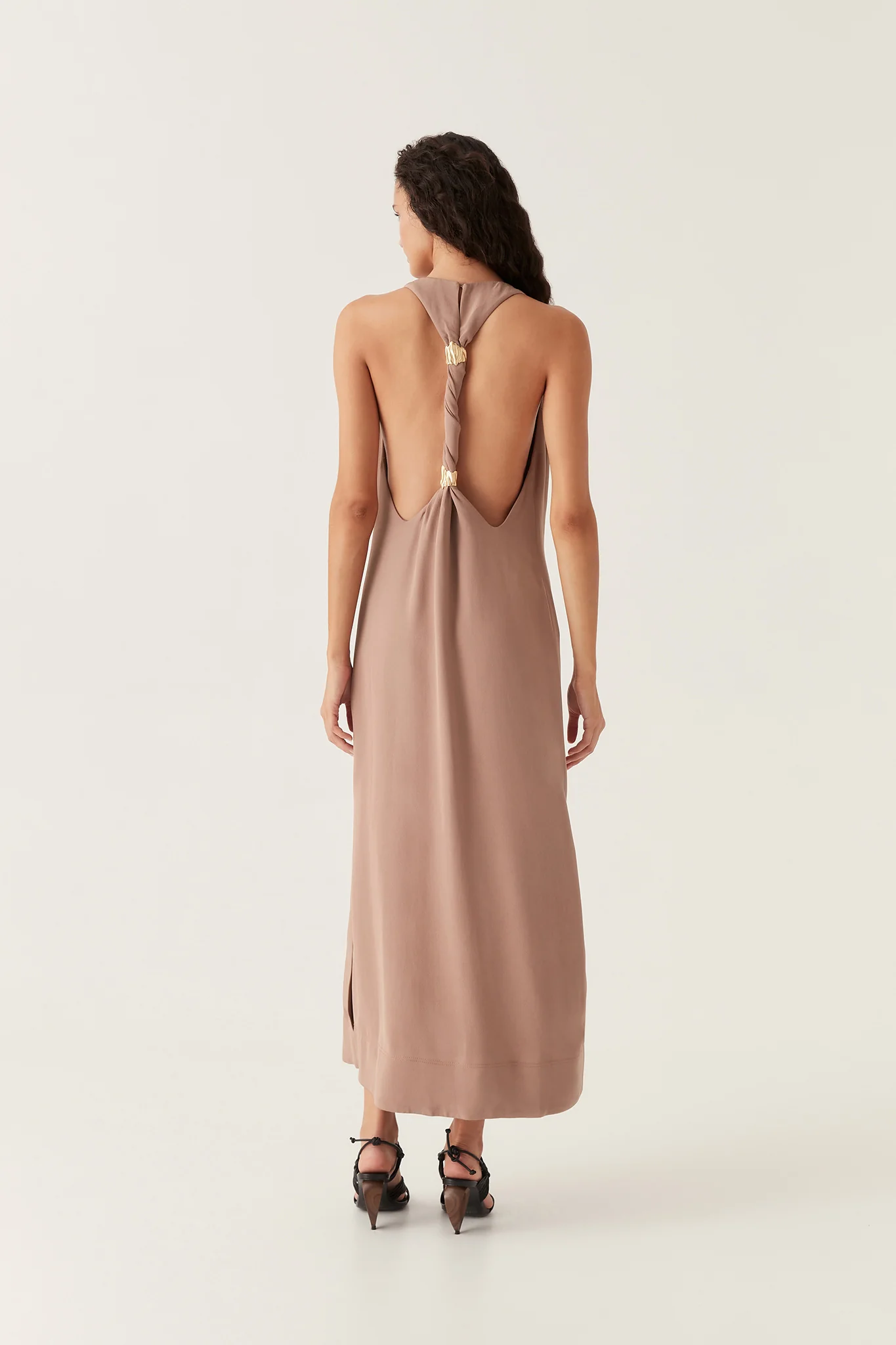 Intrigue Twist Back Maxi Dress