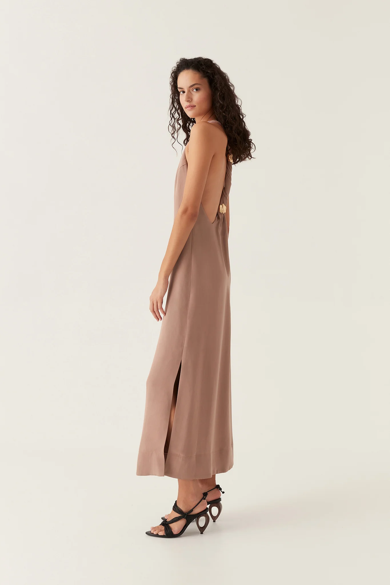 Intrigue Twist Back Maxi Dress
