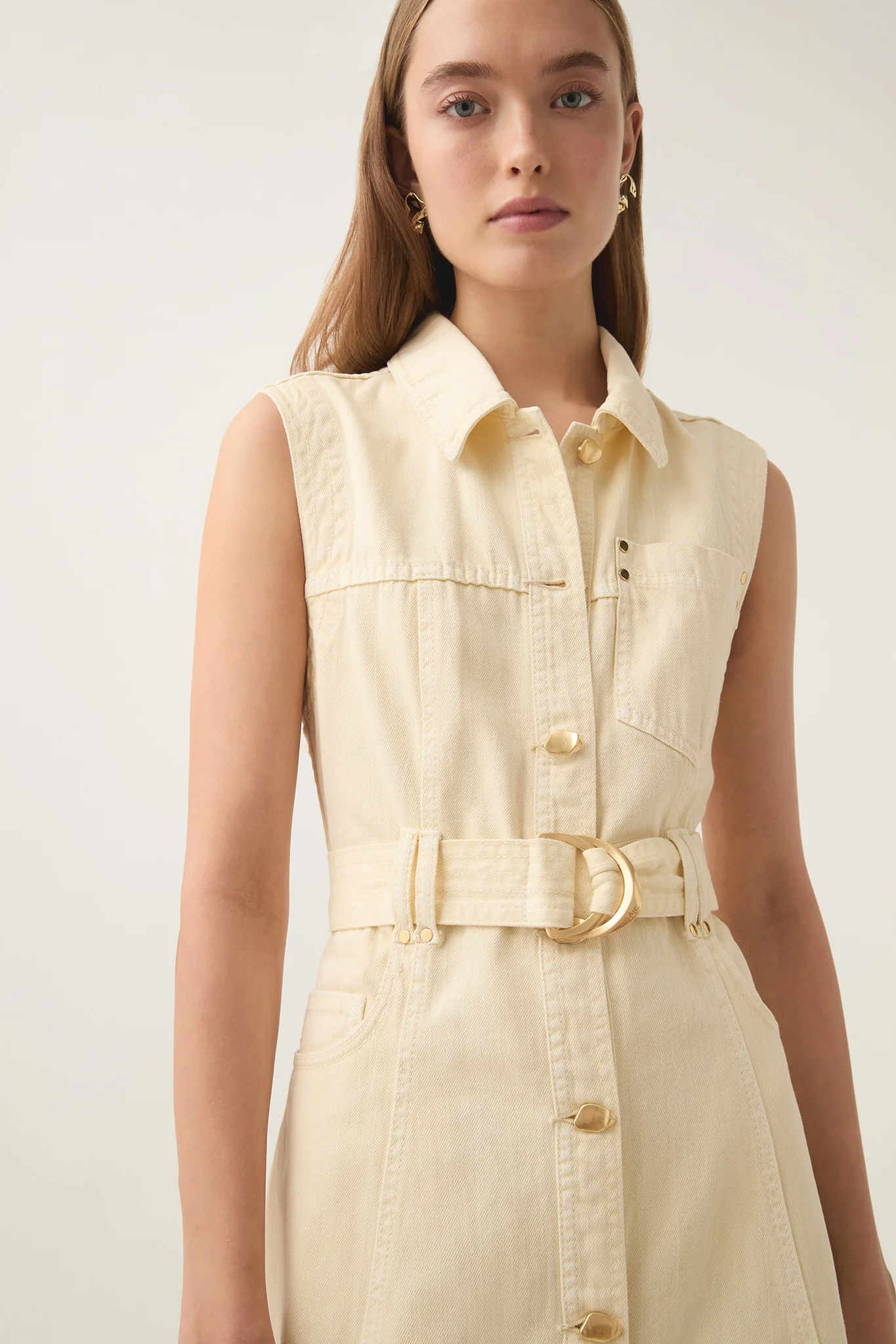 Ray Denim Midi Dress