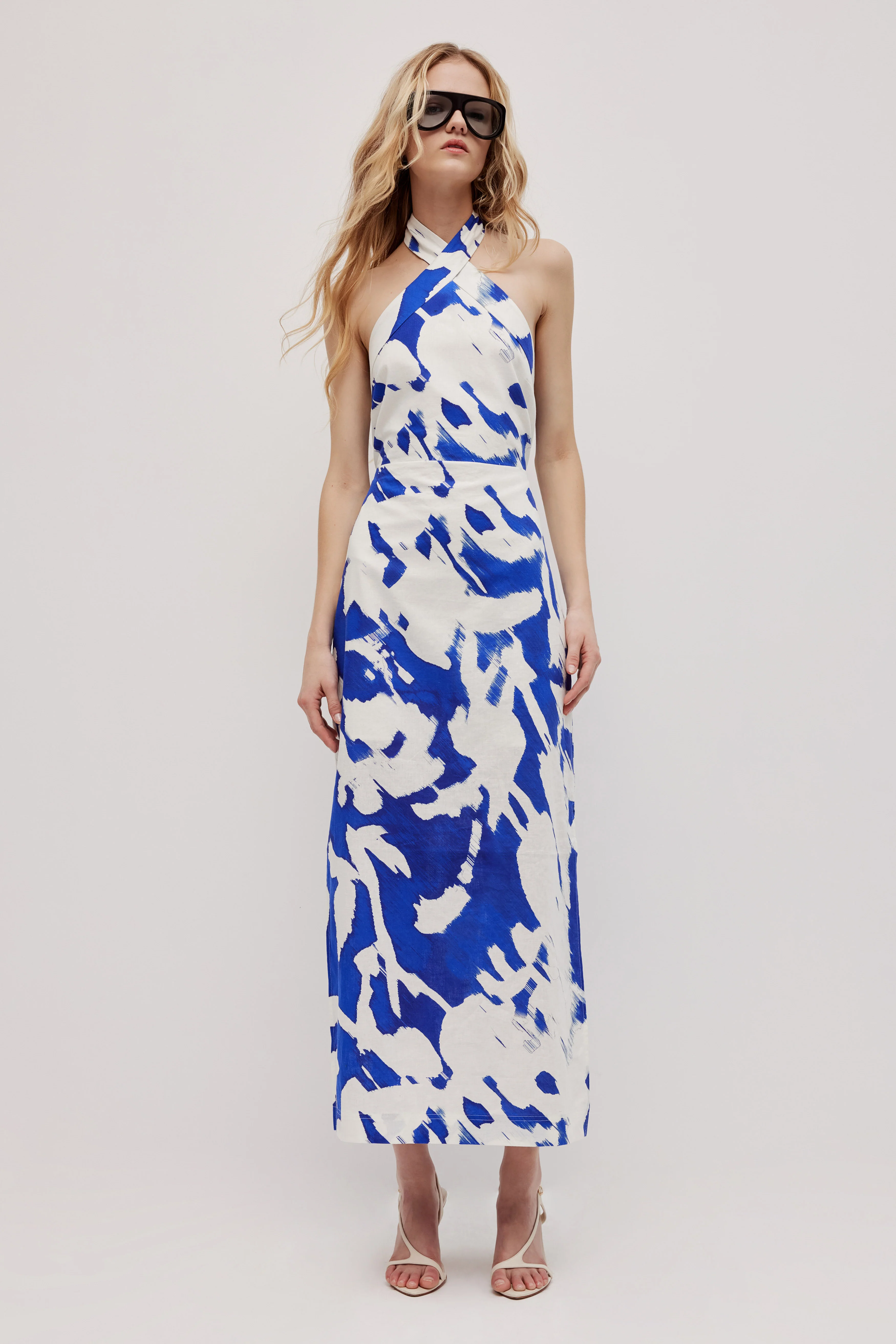 Mireya Halter Midi Dress
