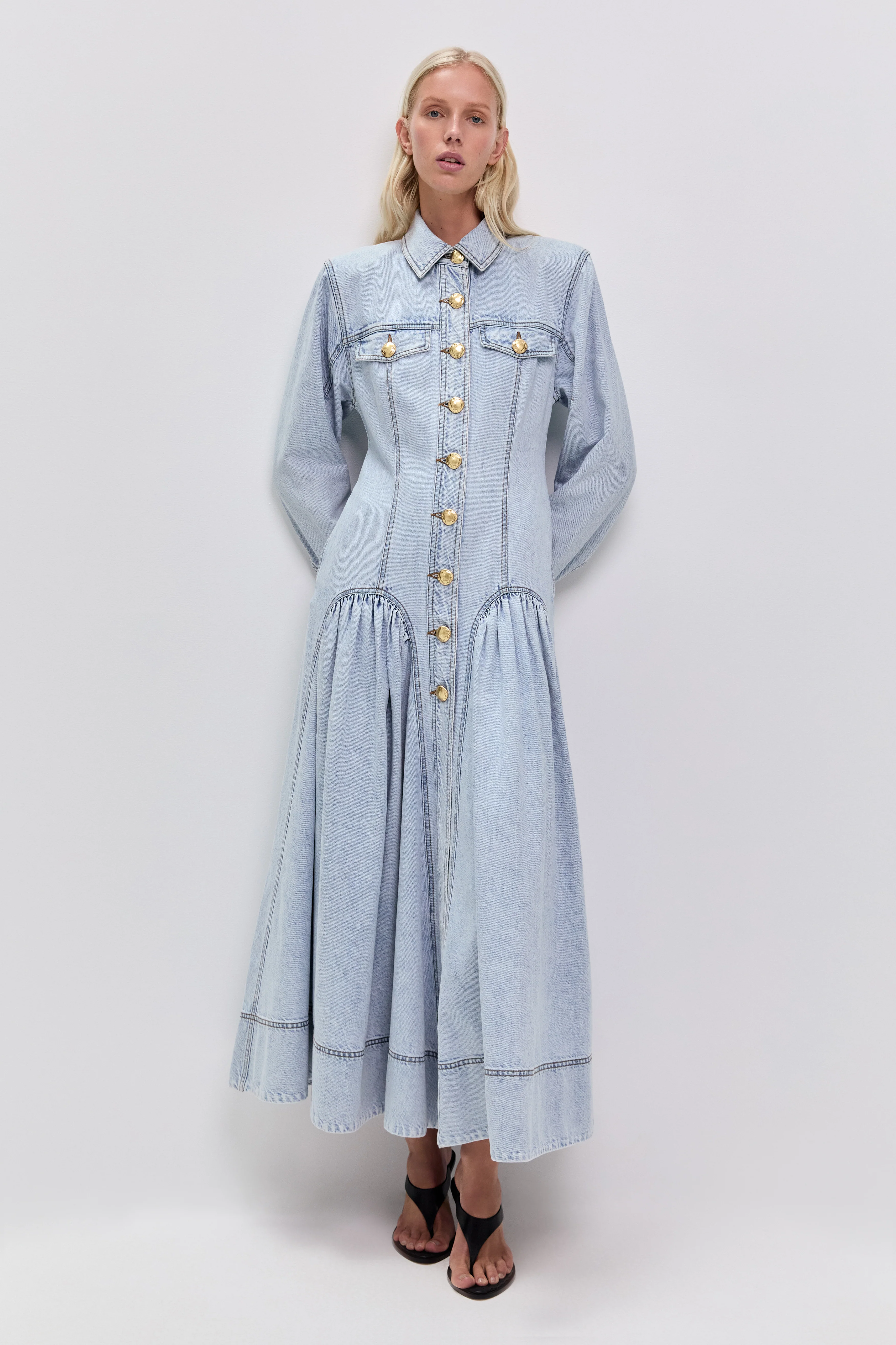 Noa Denim Maxi Dress