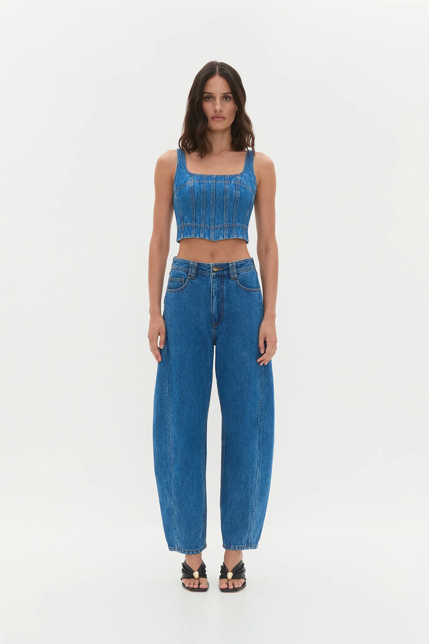 Rainer Denim Longline Bustier