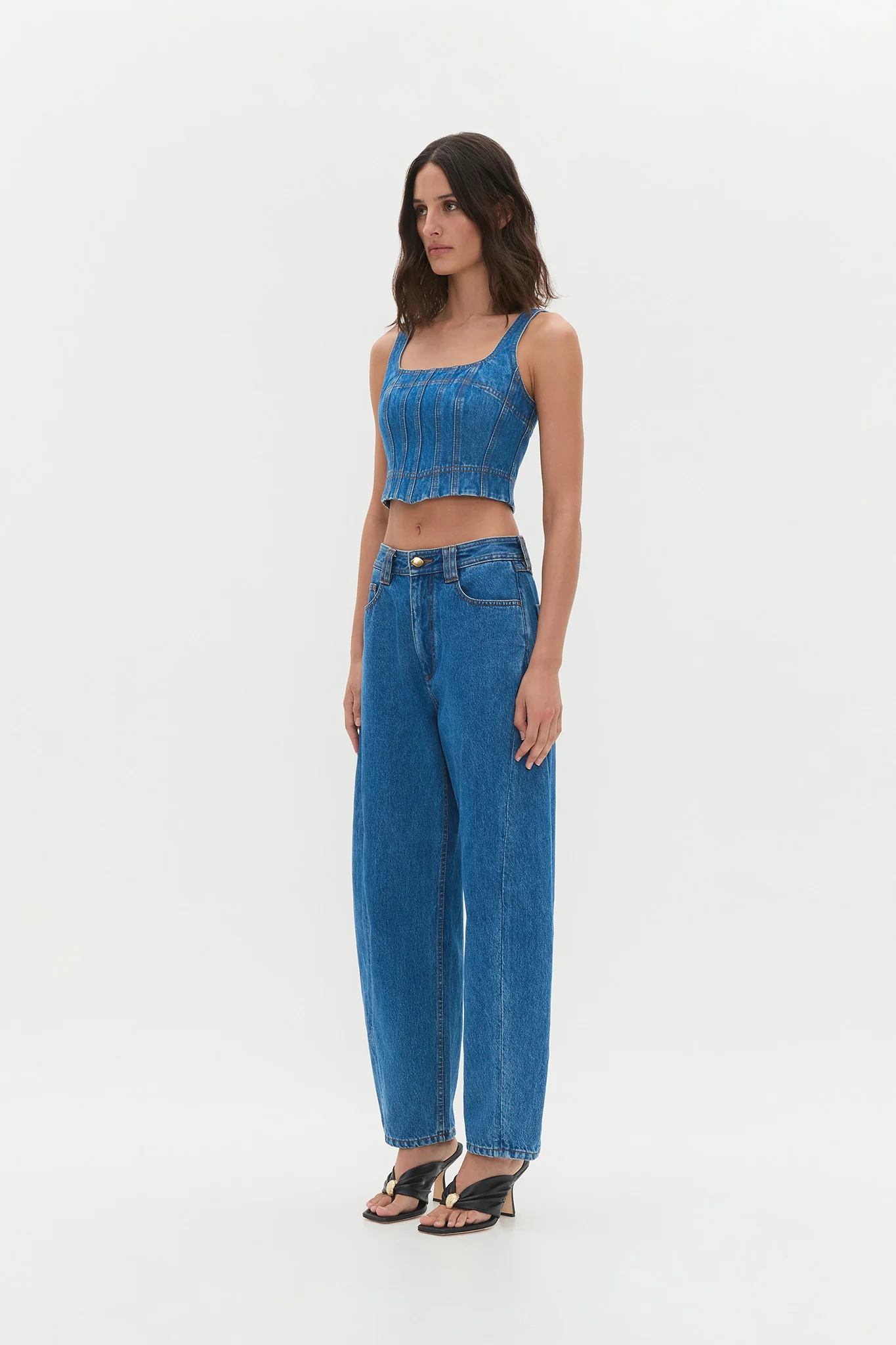 Rainer Denim Longline Bustier