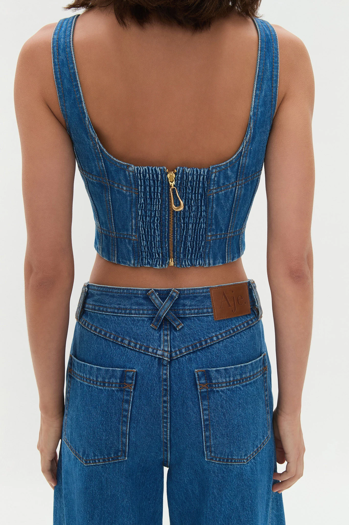 Rainer Denim Longline Bustier