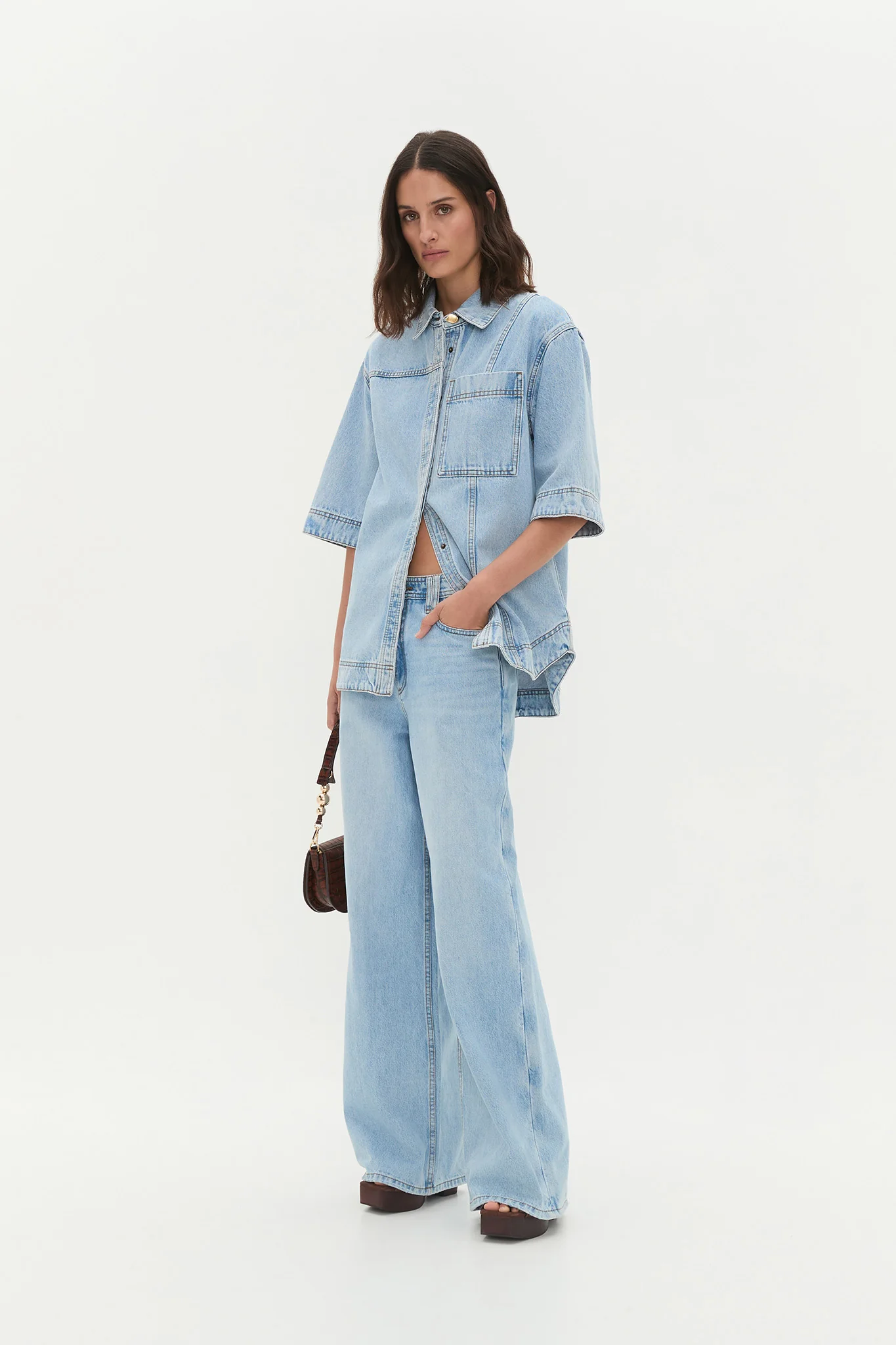 Rylan Ss Denim Shirt
