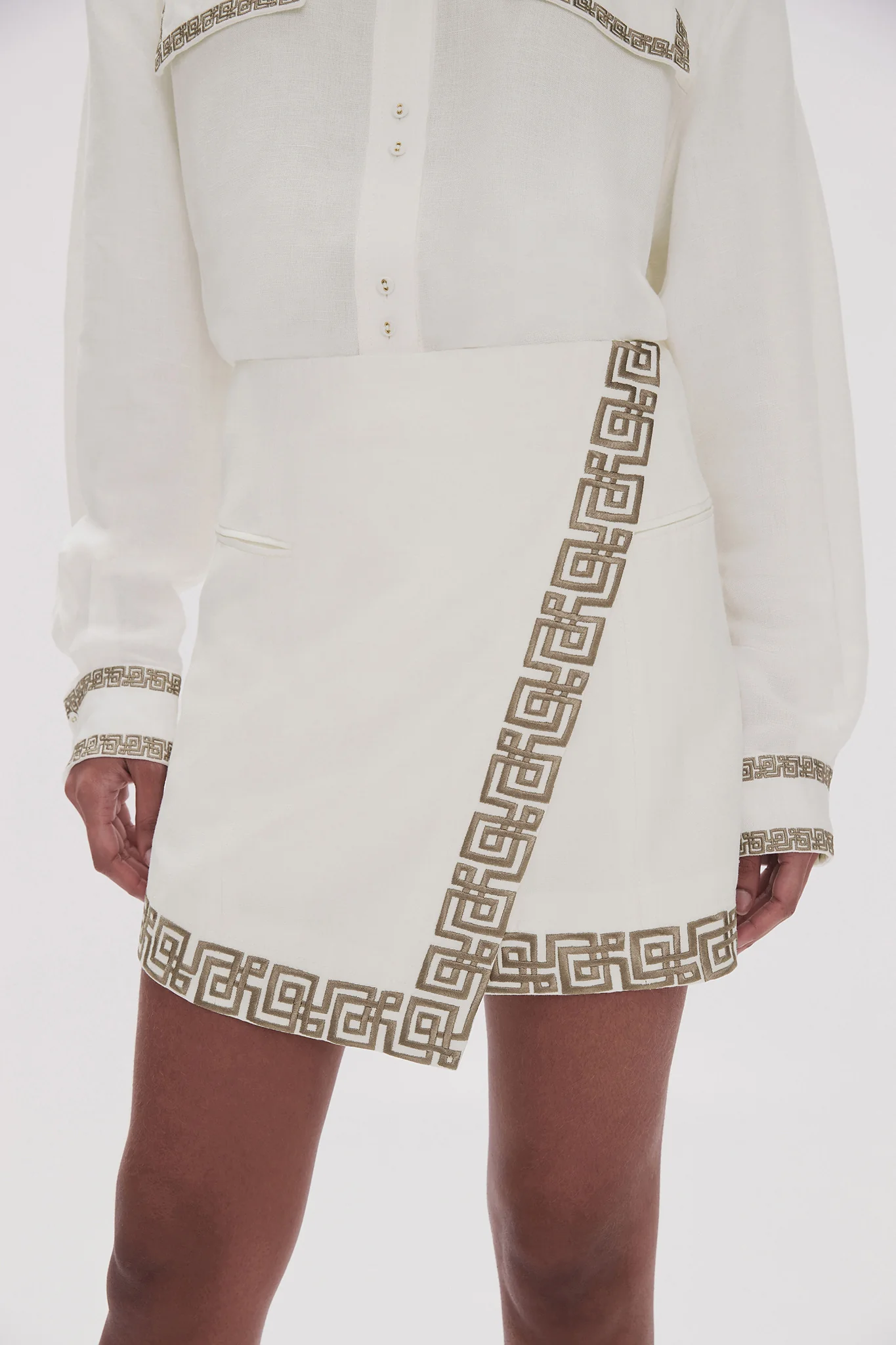Voyager Embroidered Mini Skirt