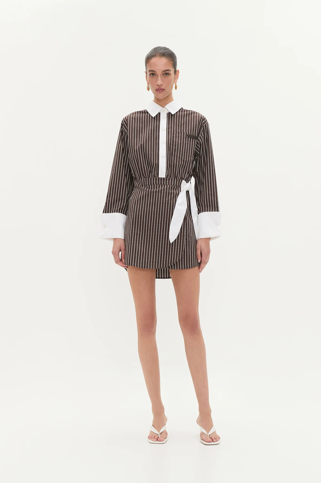 Palmer Striped Shirt Dress