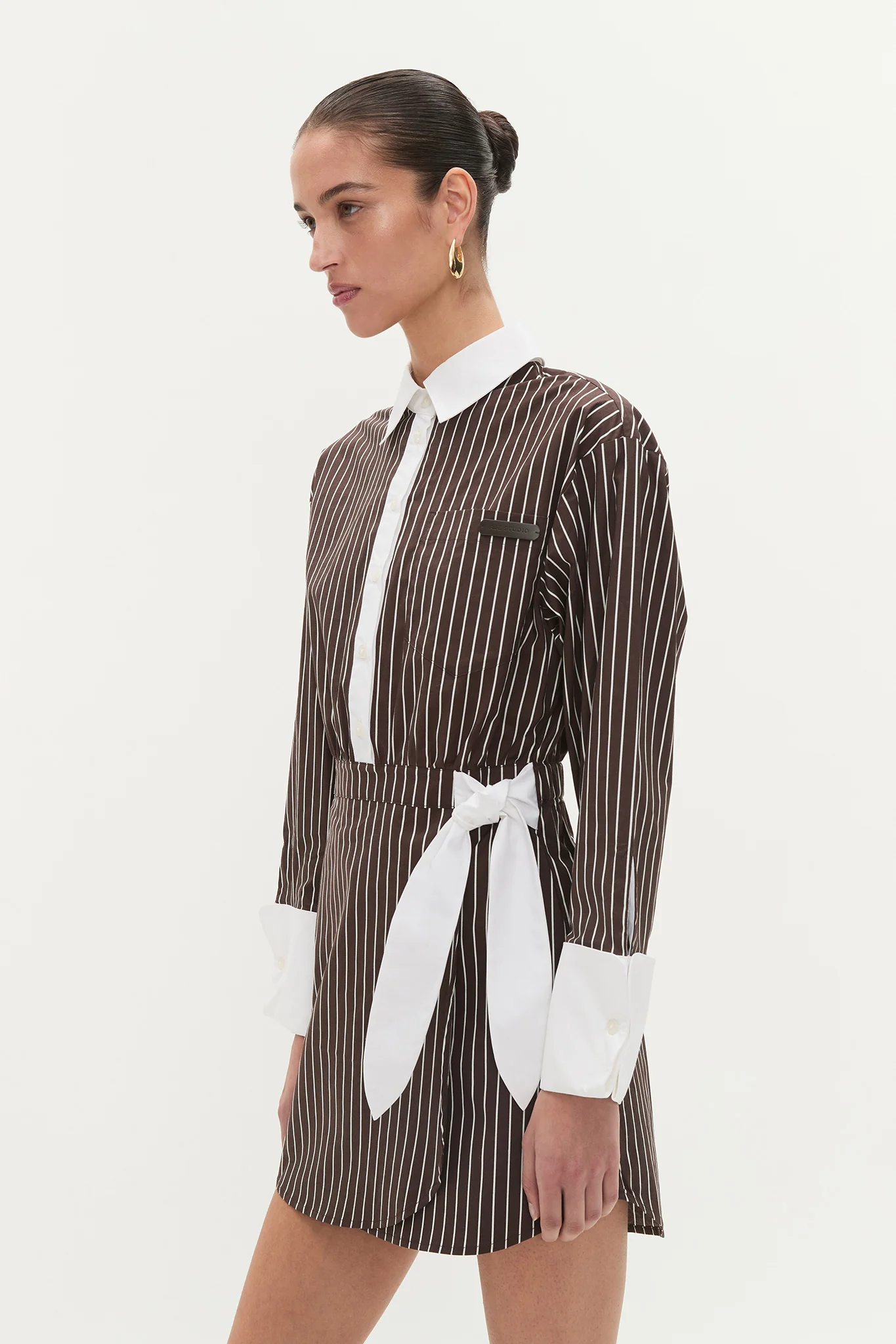 Palmer Striped Shirt Dress