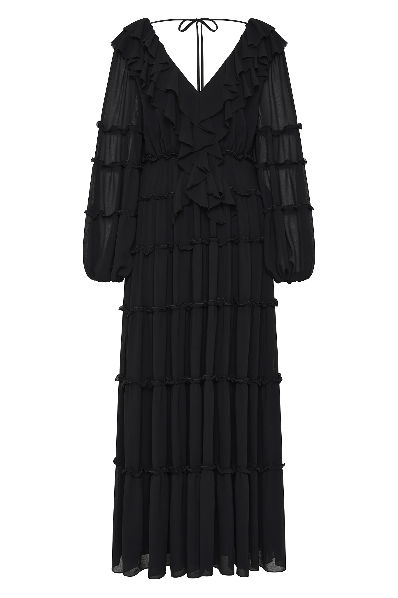 Protea Ruffle Maxi Dress