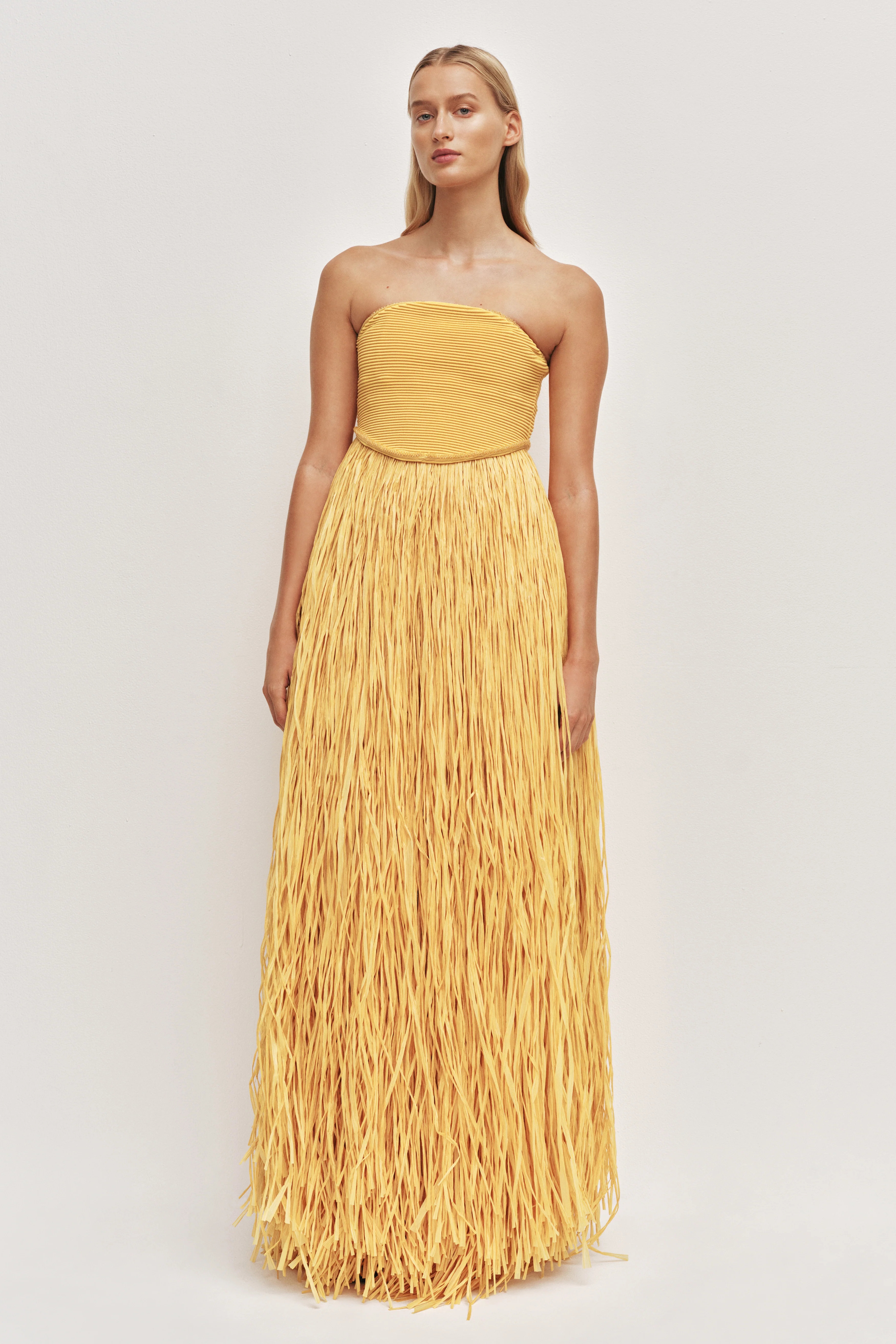 Florentia Raffia Maxi Dress