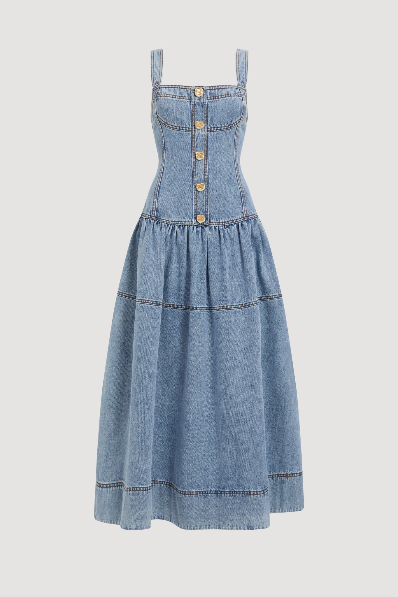 Birch Denim Midi Dress