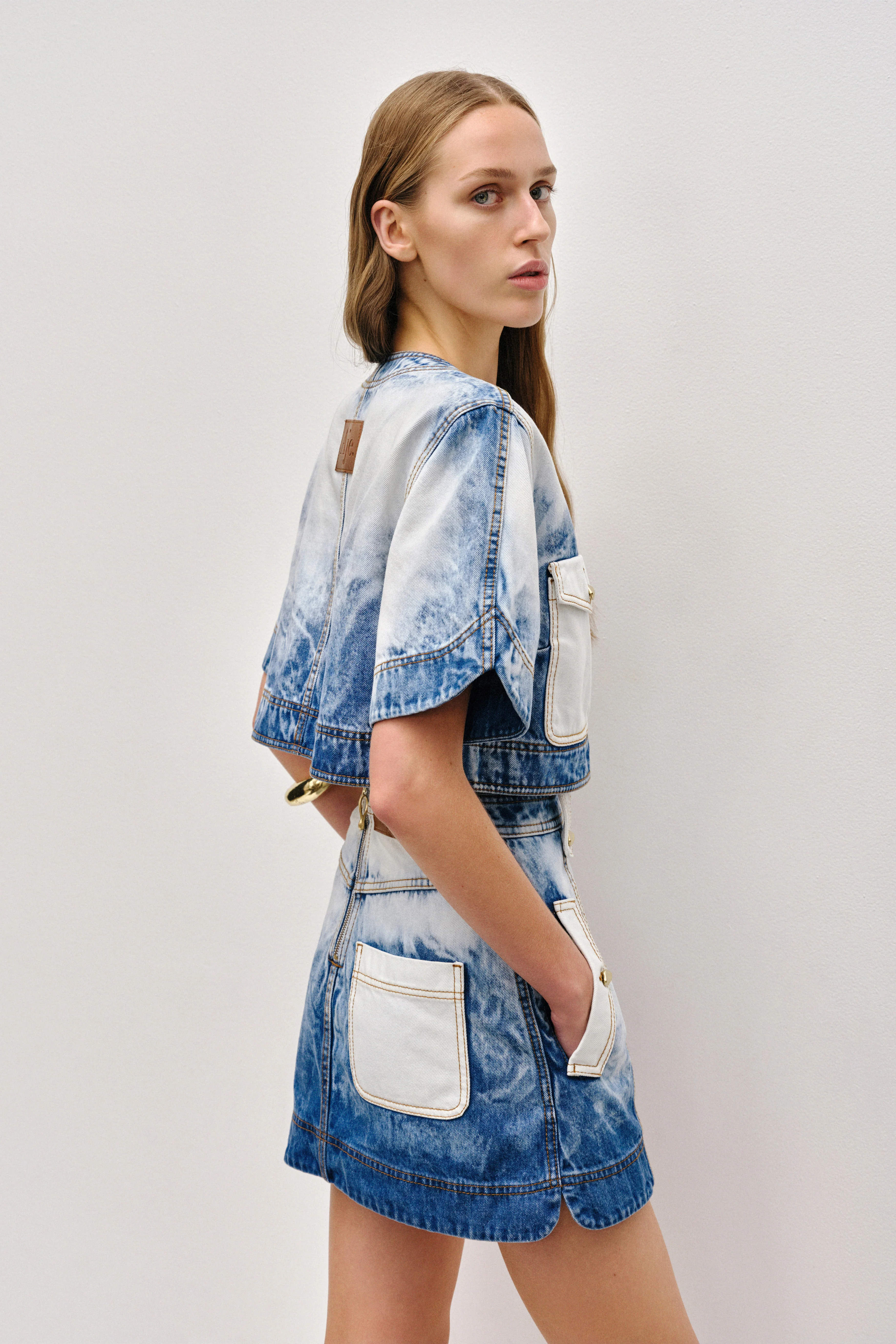 Tides Denim Mini Skirt