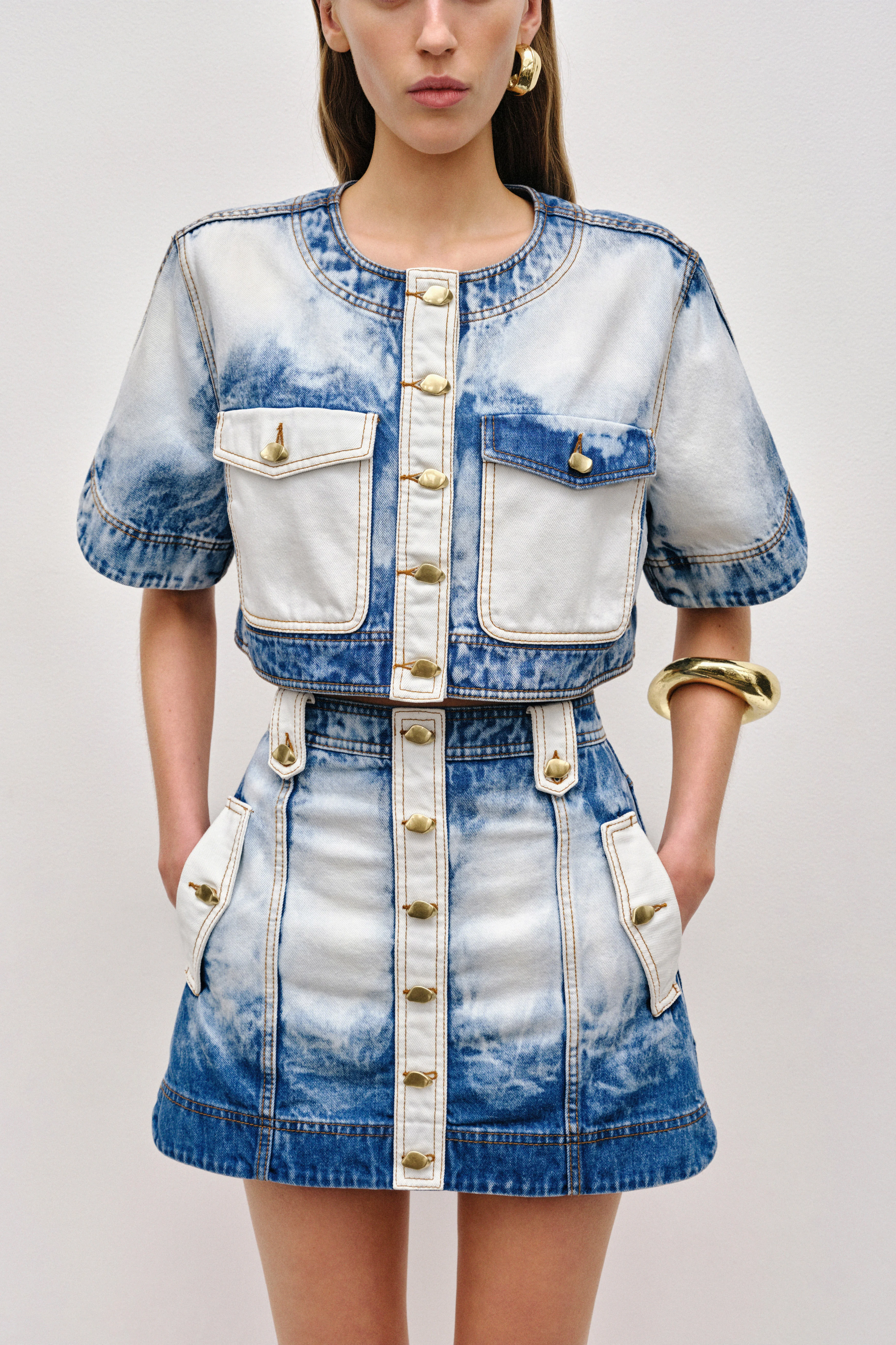 Tides Denim Mini Skirt