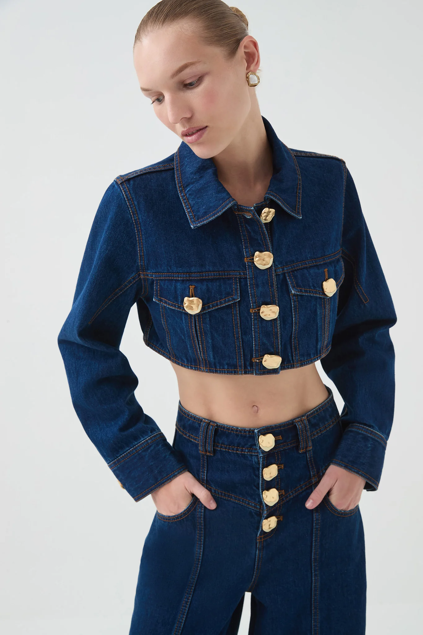 Genesis Cropped Denim Jacket