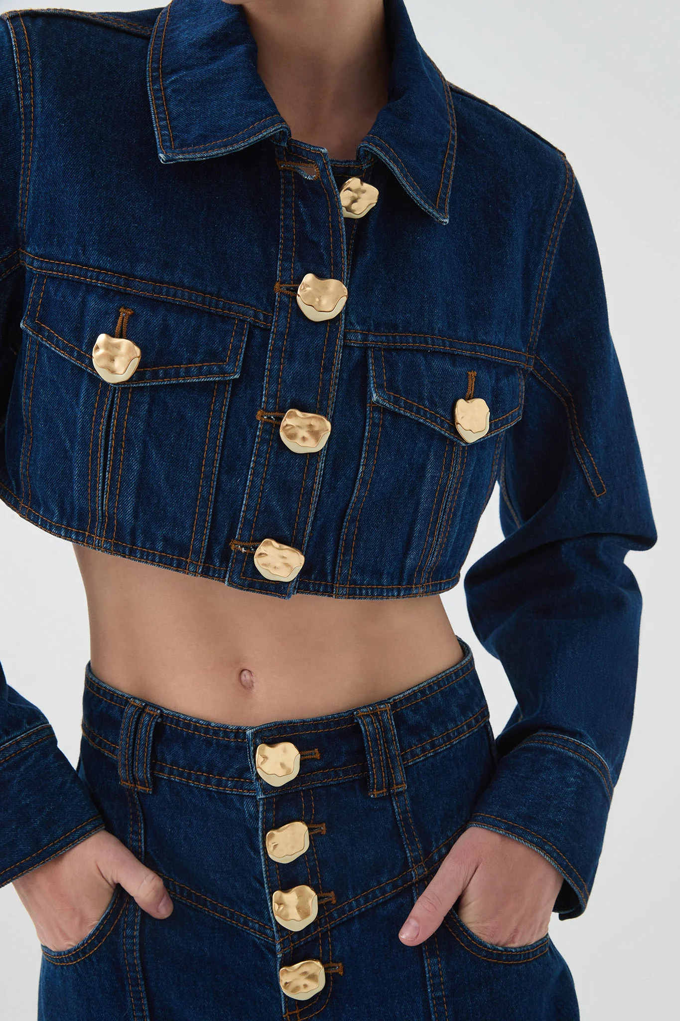 Genesis Cropped Denim Jacket