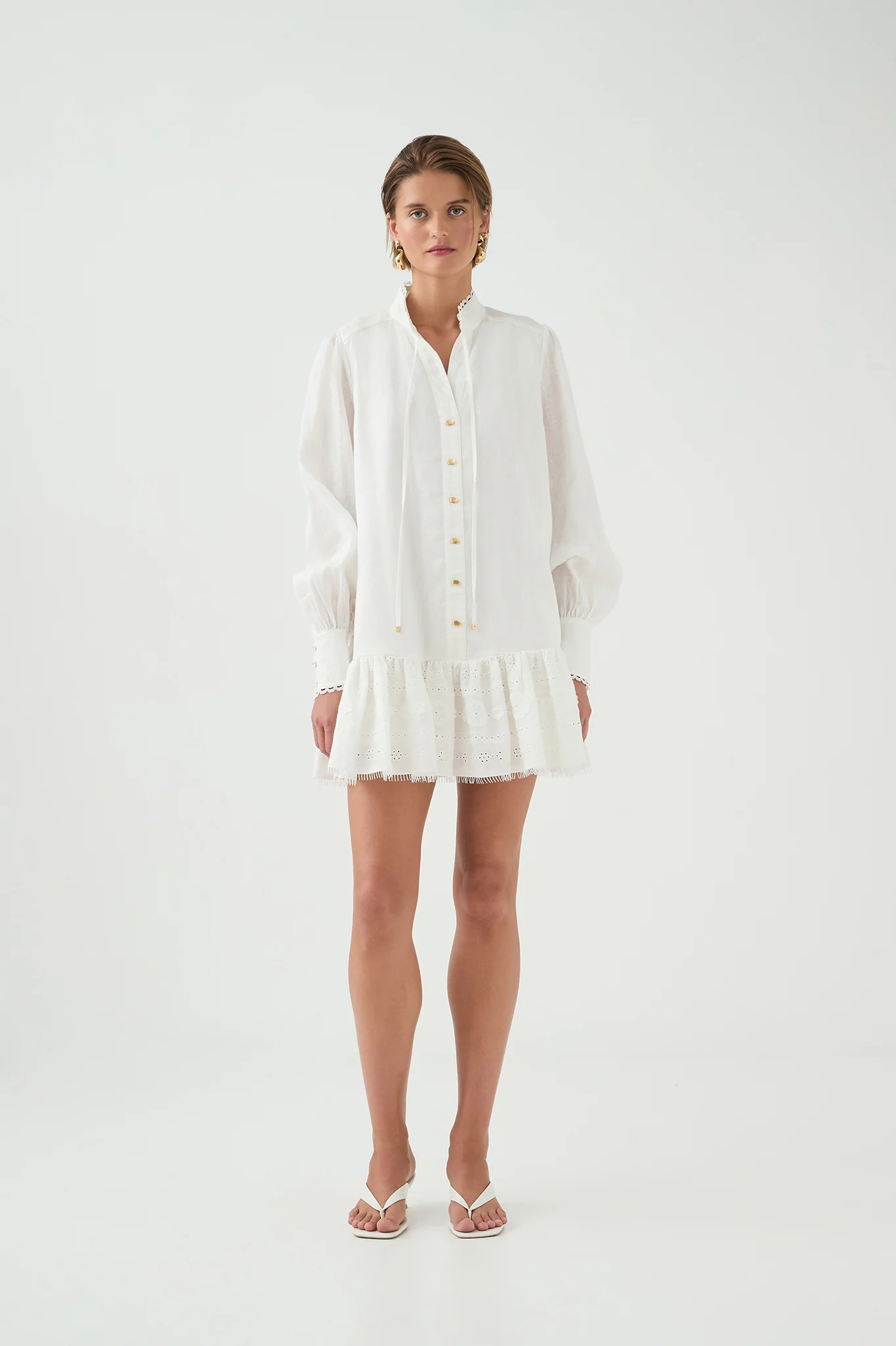 Cloud Embroidered Dress