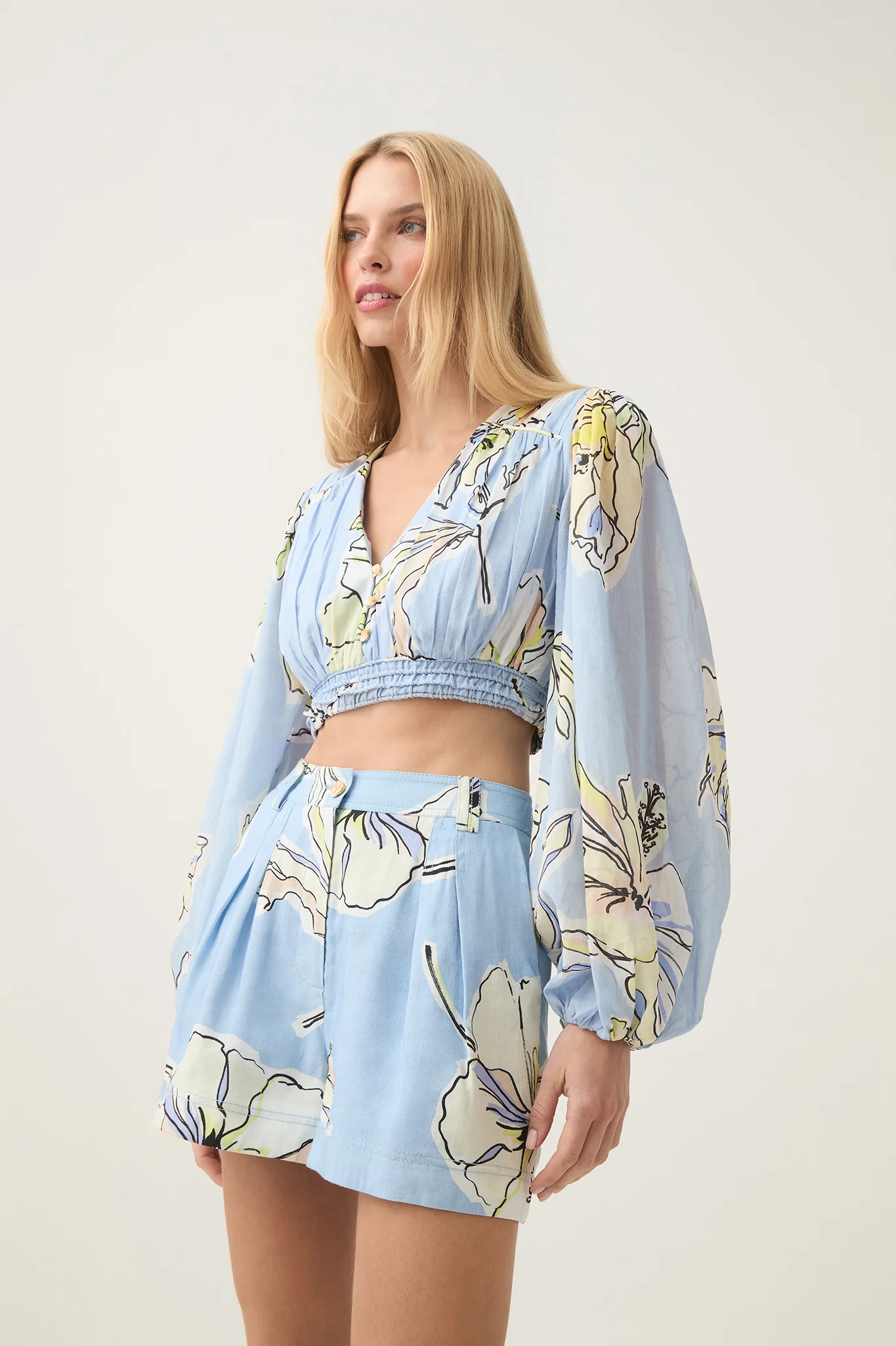 Romantica Voile Crop Top