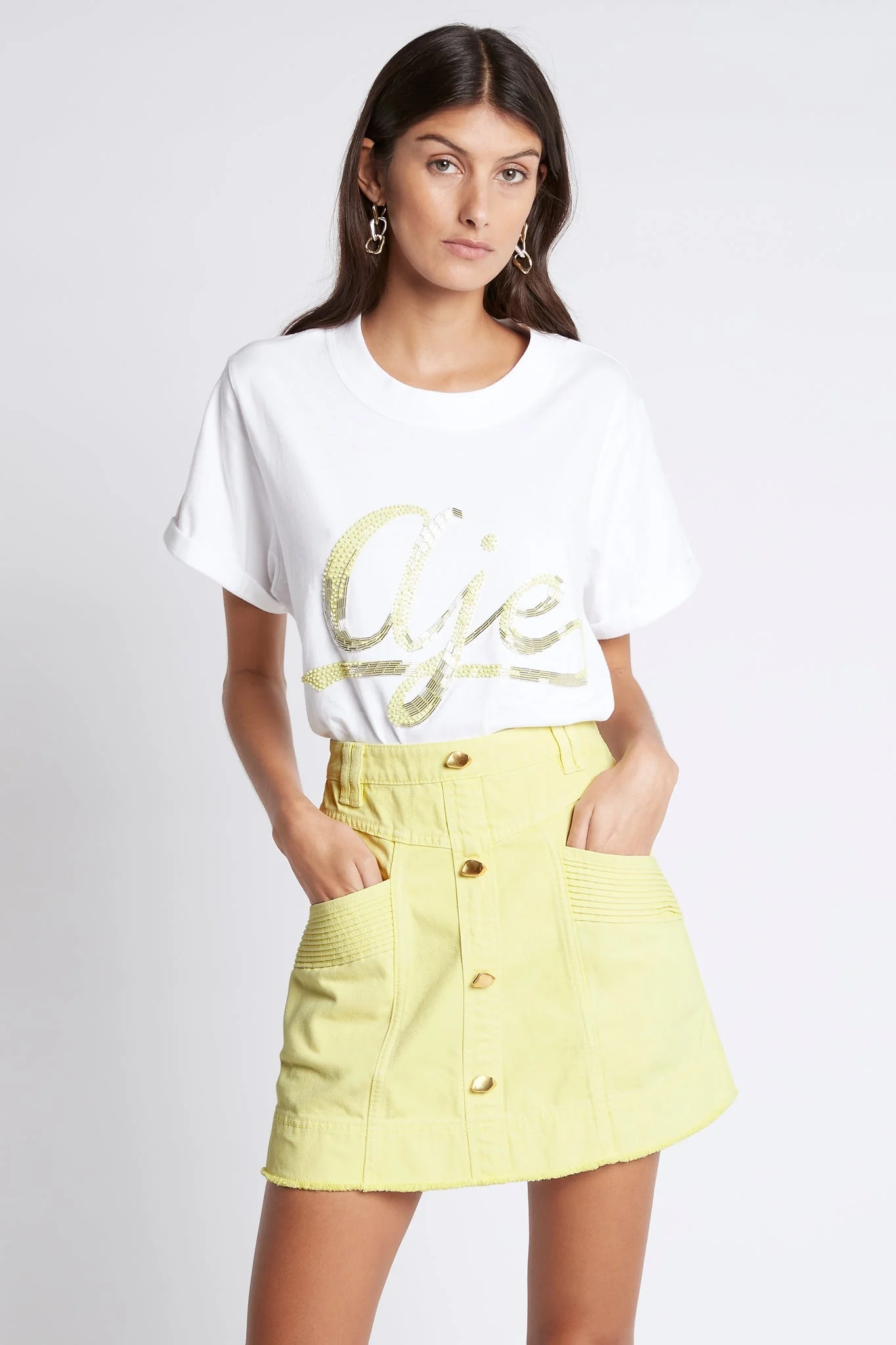 Como Denim Mini Skirt