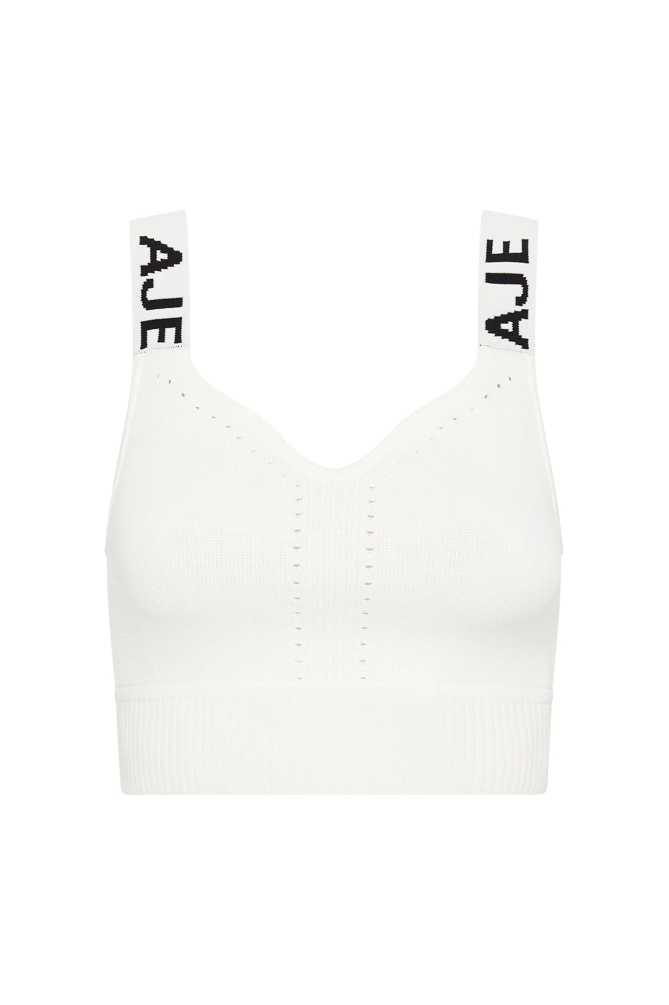 Bardot Knit Logo Tape Top