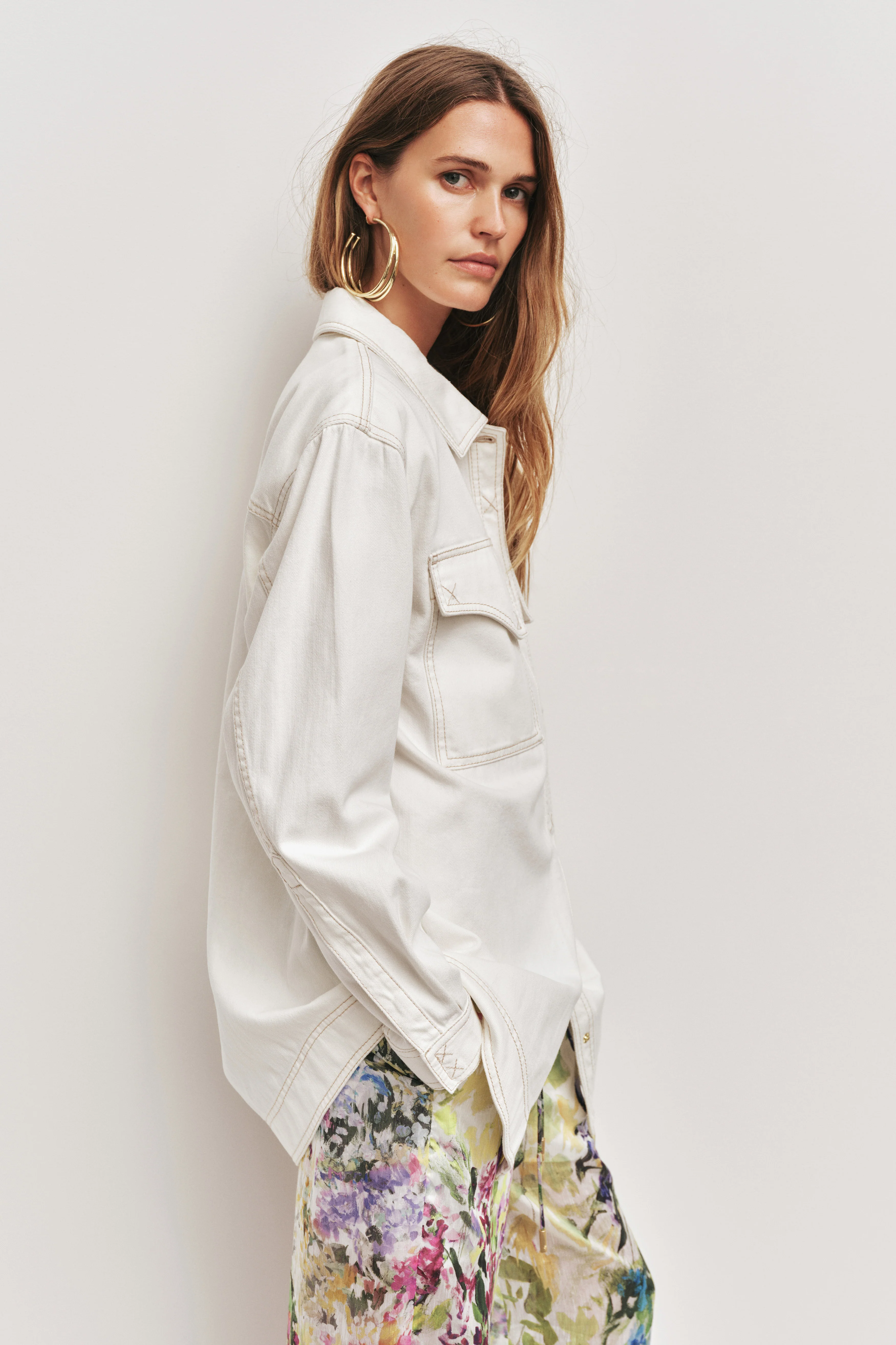 Jett Longline Denim Shirt