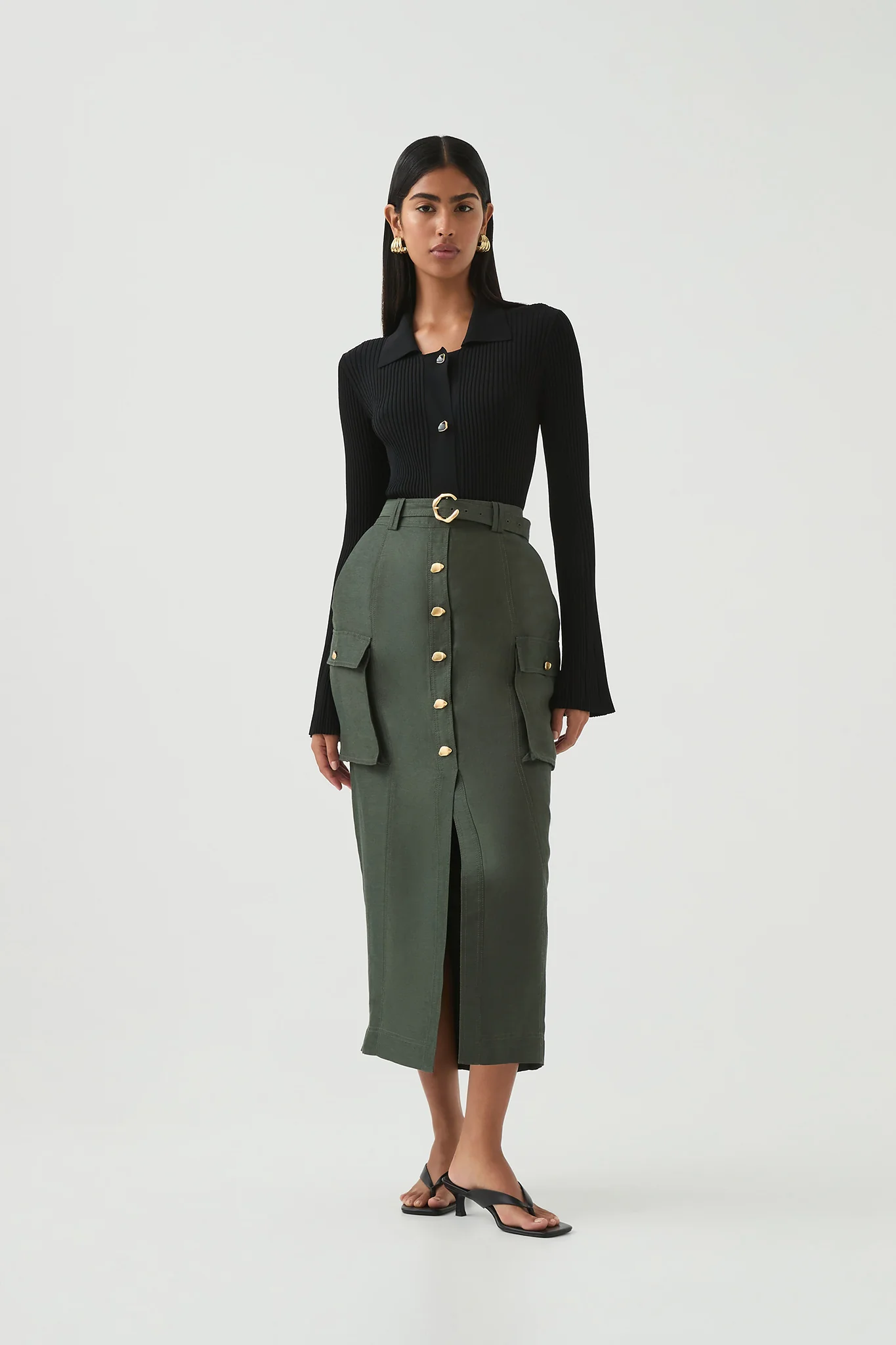 Paloma Utility Midi Skirt