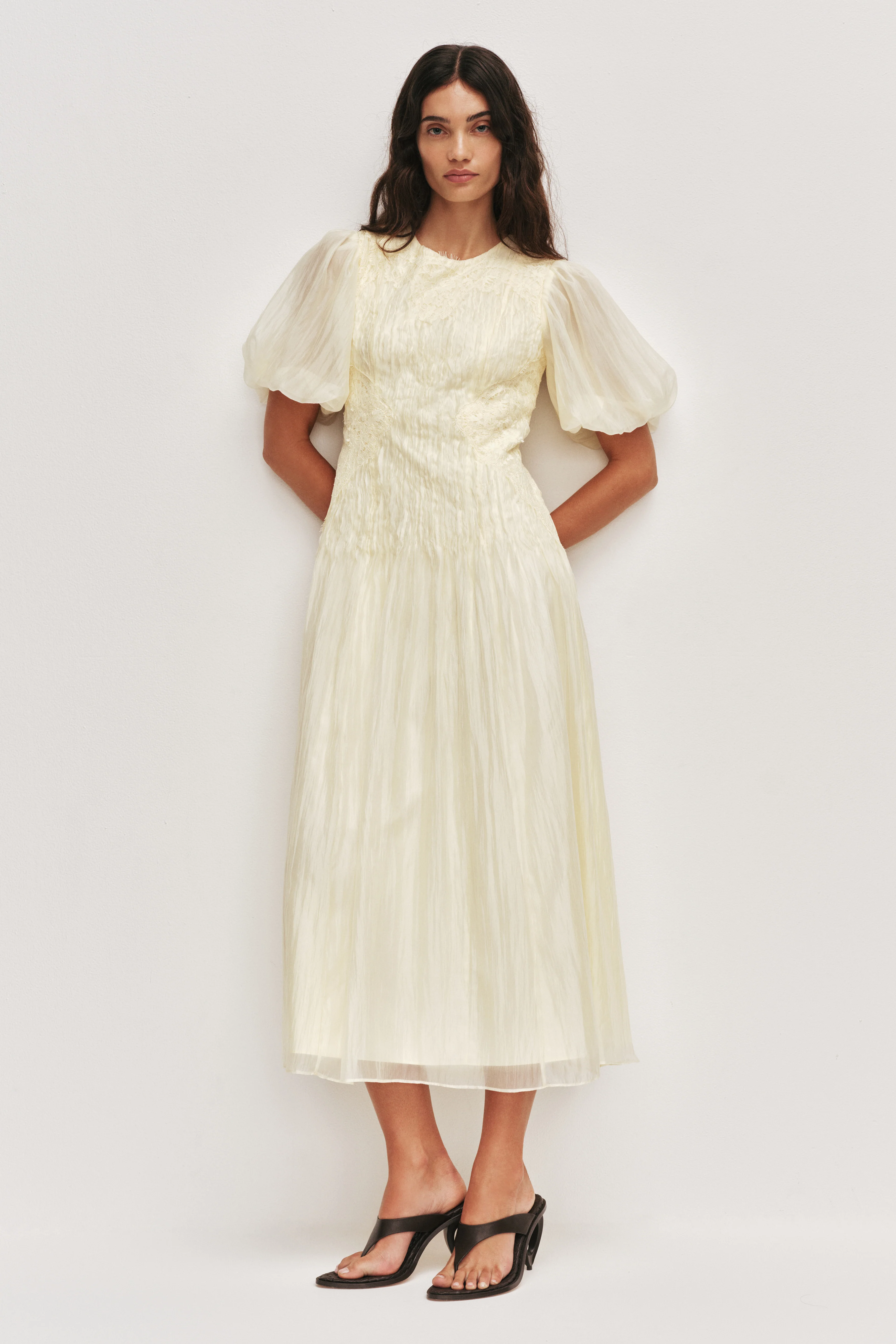 Ophelia Lace Midi Dress