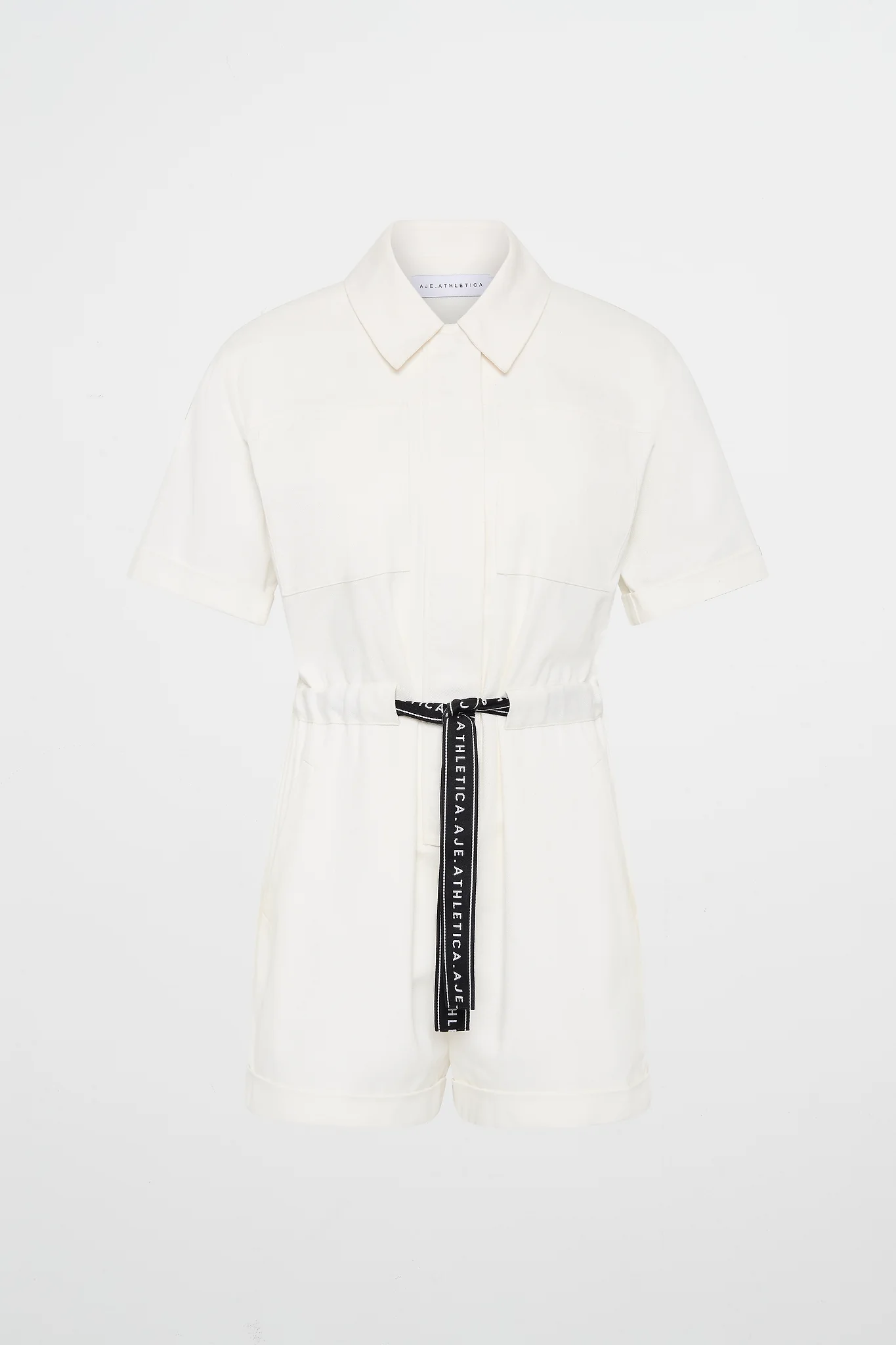 Logo Tape Twill Playsuit 826