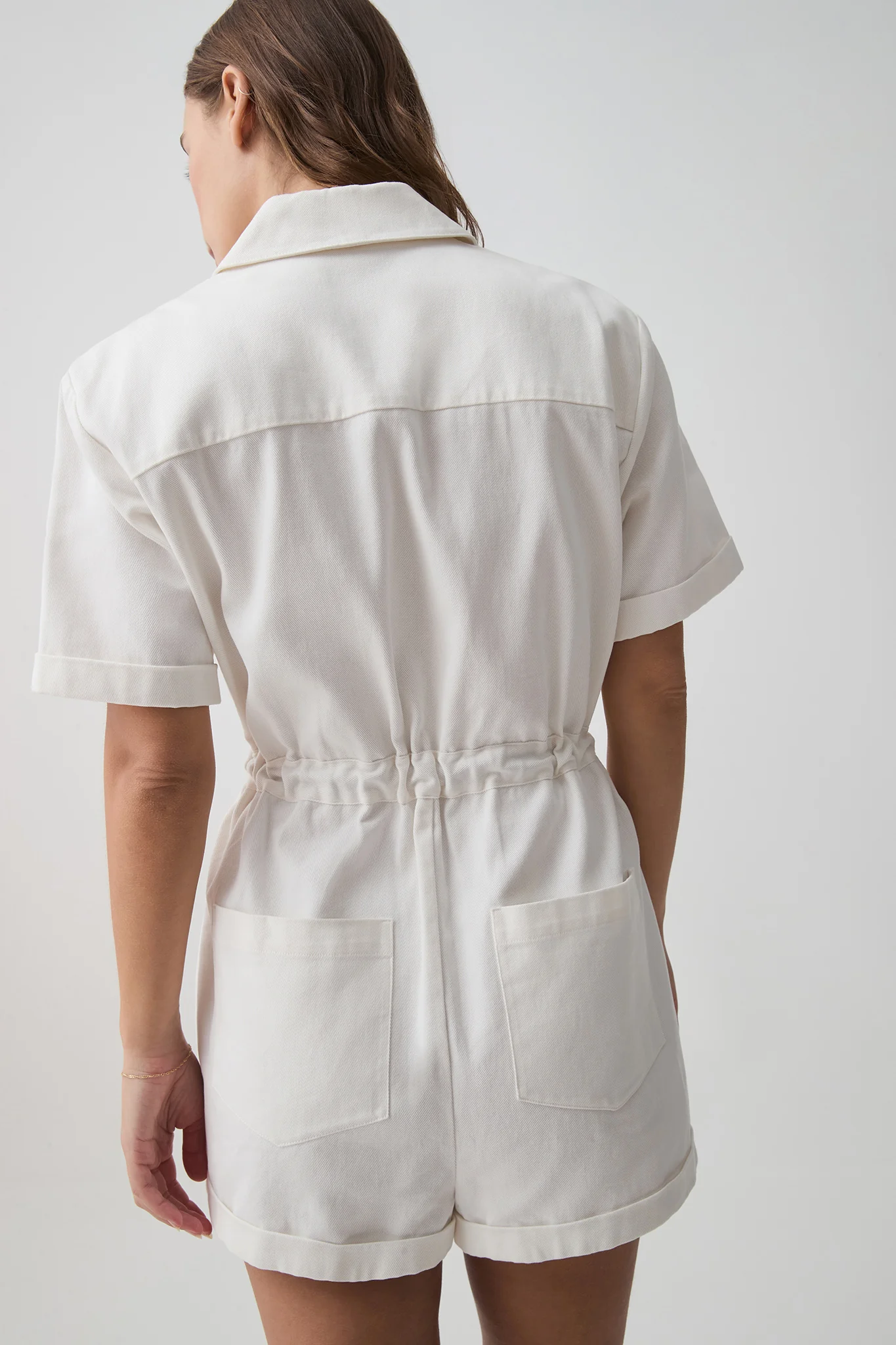 Logo Tape Twill Playsuit 826