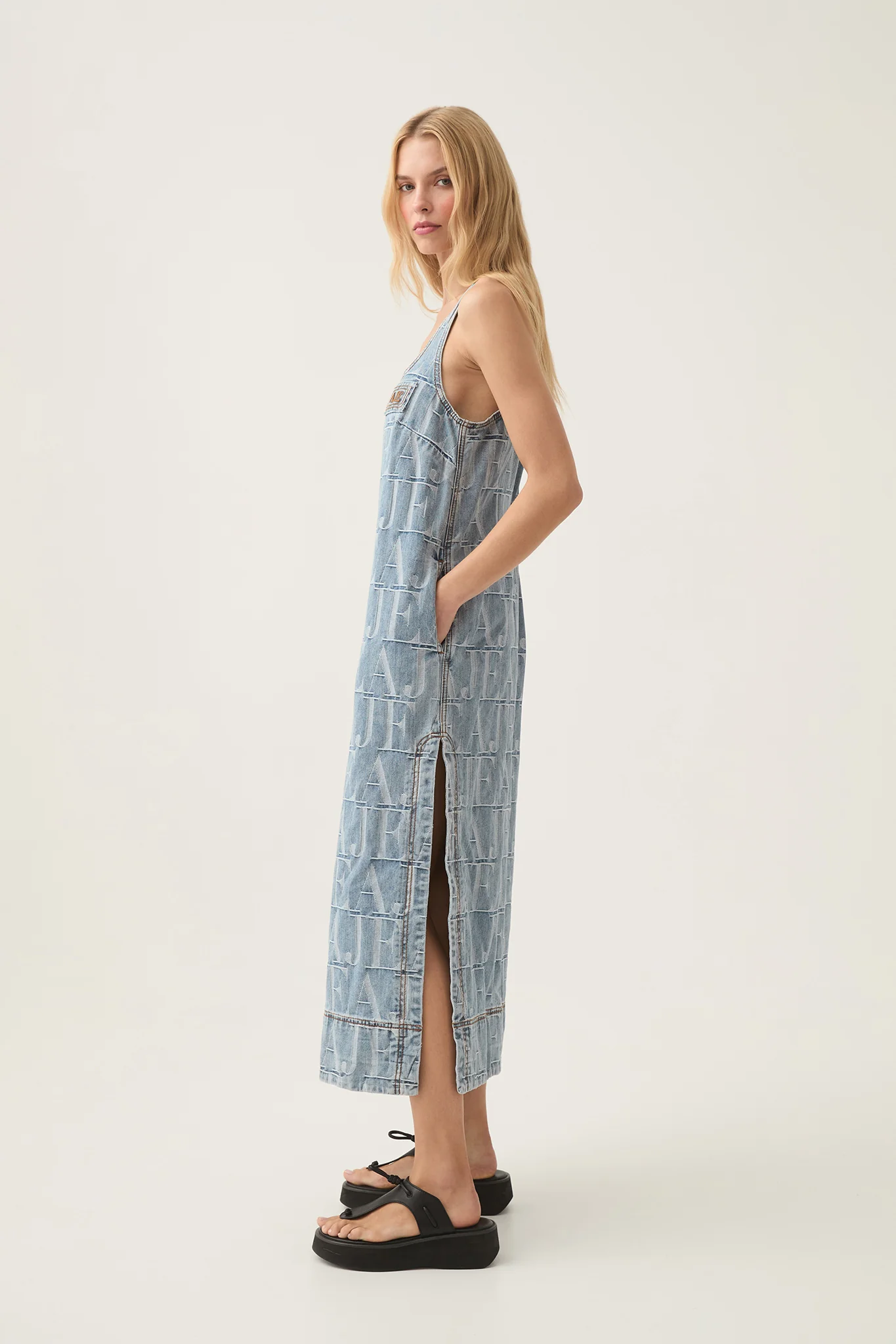 Nostalgia Denim Midi Dress