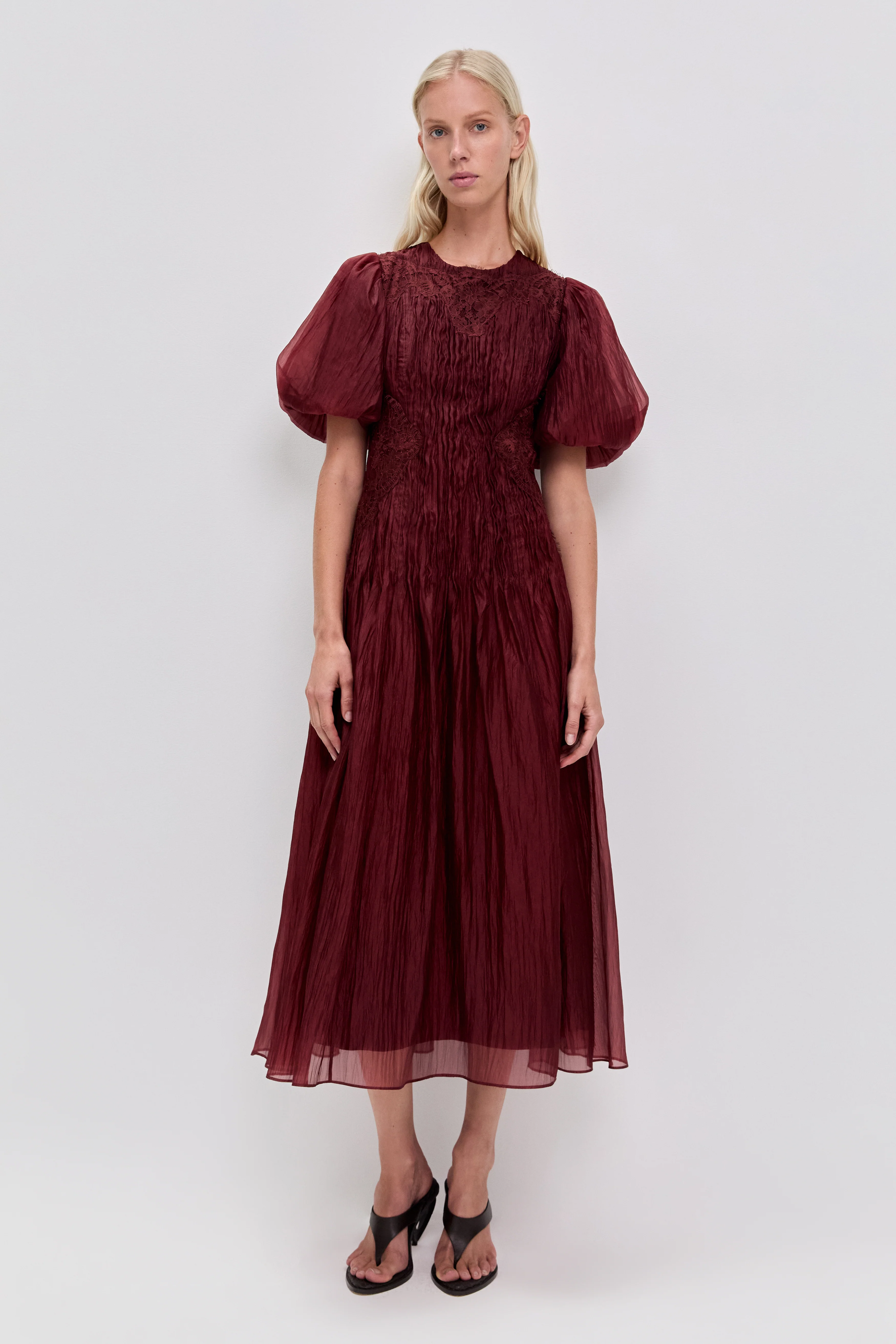 Ophelia Lace Midi Dress